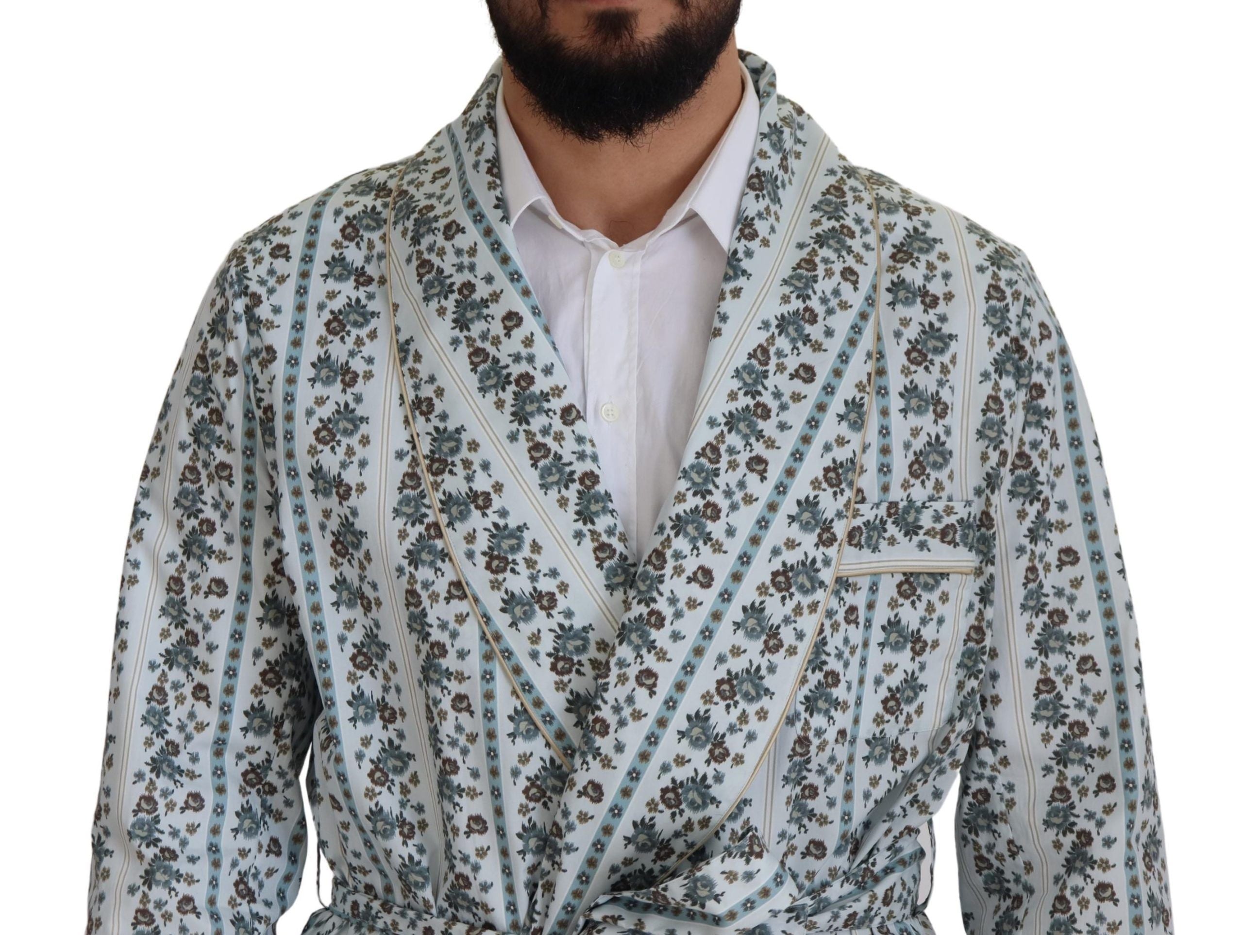 Dolce &amp; Gabbana – Eleganter Baumwollmantel mit Blumenmuster