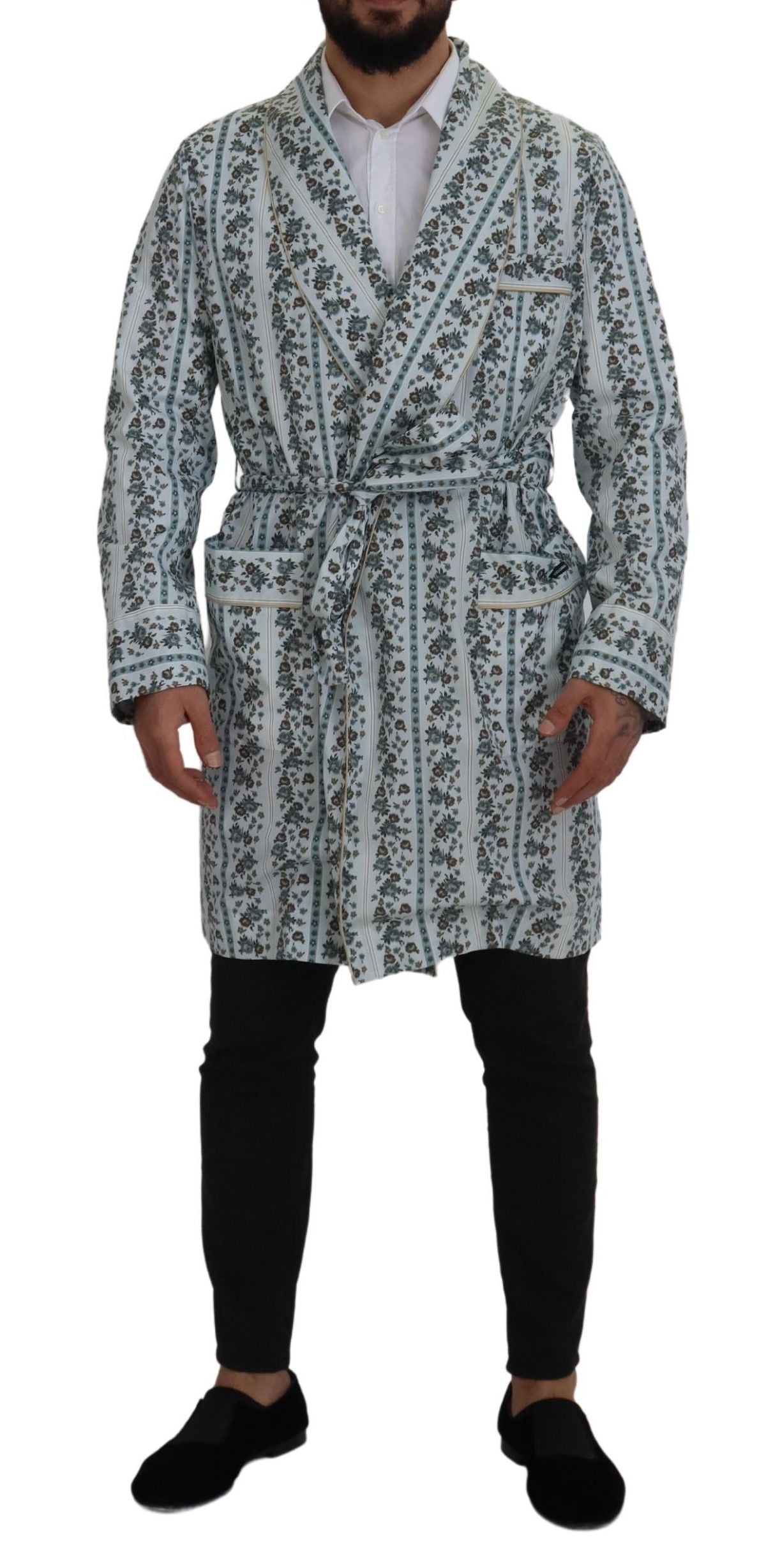 Dolce &amp; Gabbana – Eleganter Baumwollmantel mit Blumenmuster