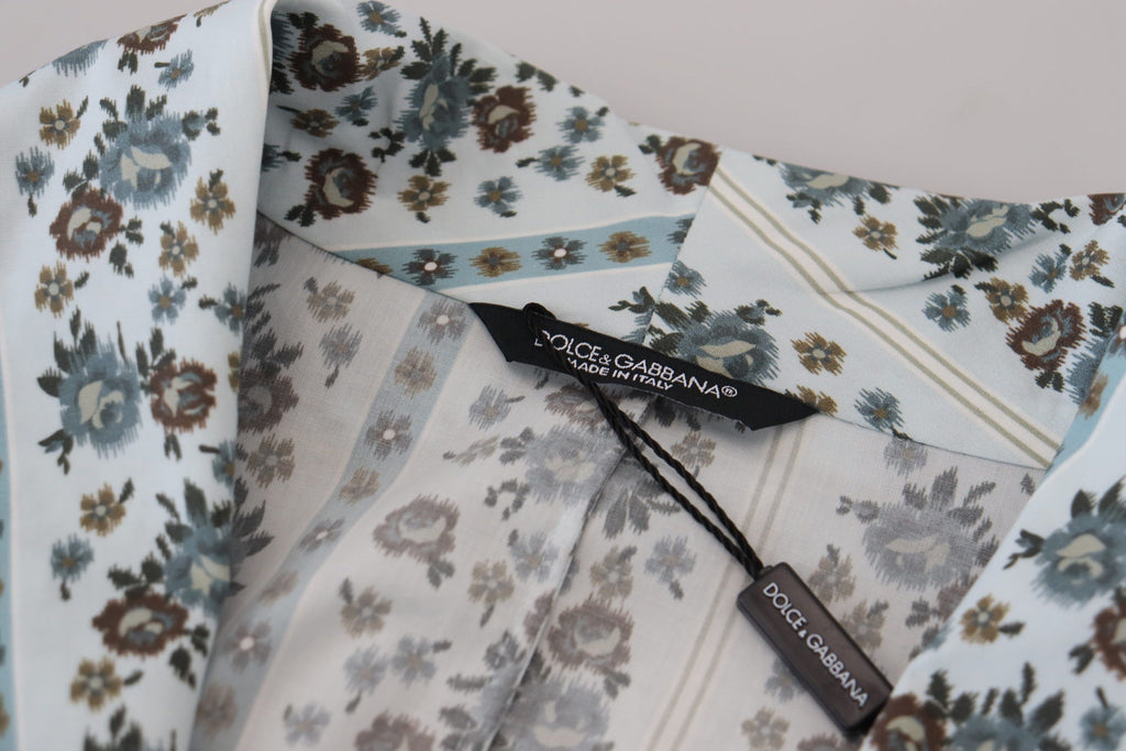 Dolce &amp; Gabbana – Eleganter Baumwollmantel mit Blumenmuster