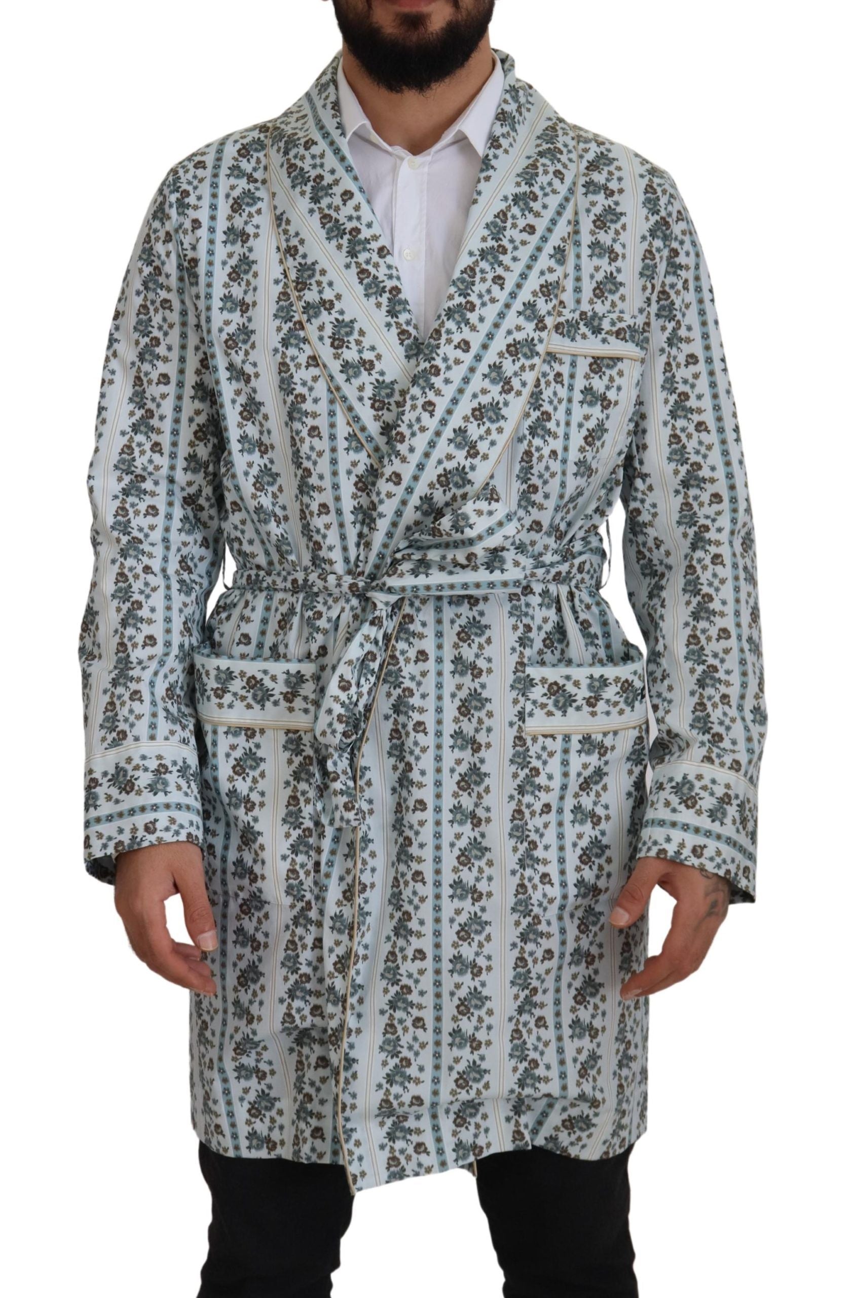 Dolce &amp; Gabbana – Eleganter Baumwollmantel mit Blumenmuster