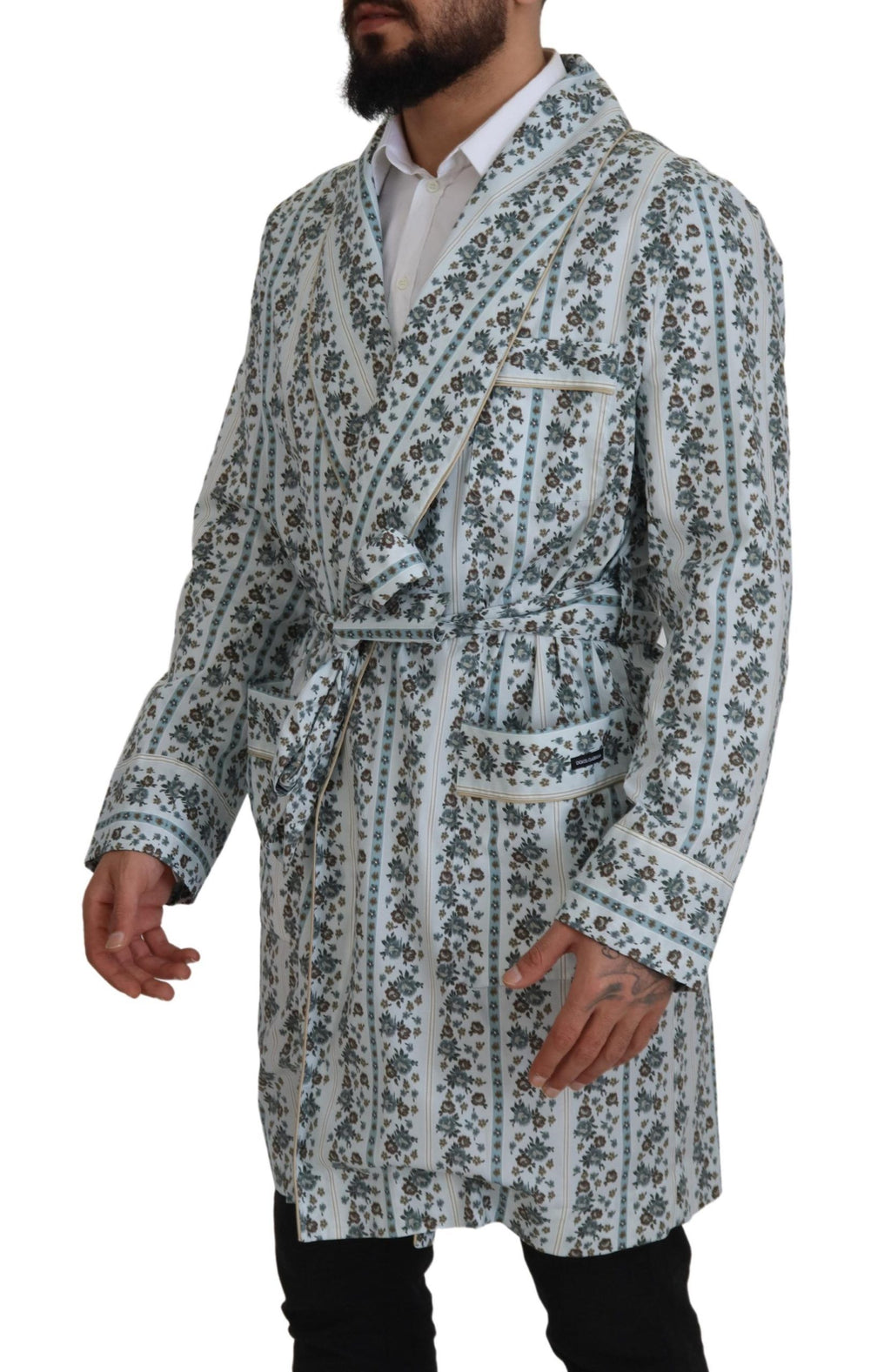 Dolce &amp; Gabbana – Eleganter Baumwollmantel mit Blumenmuster