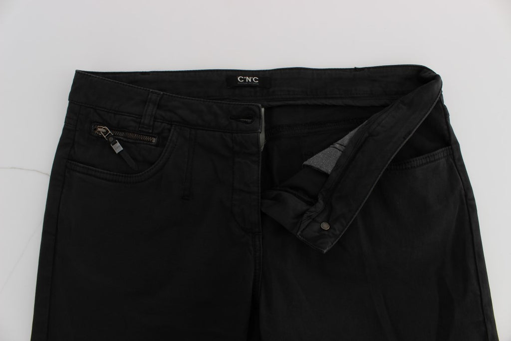 Costume National Chic Jeans in normaler Passform, Schwarz