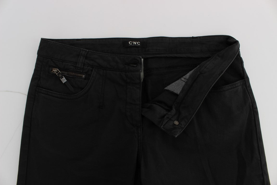 Costume National Chic Jeans in normaler Passform, Schwarz