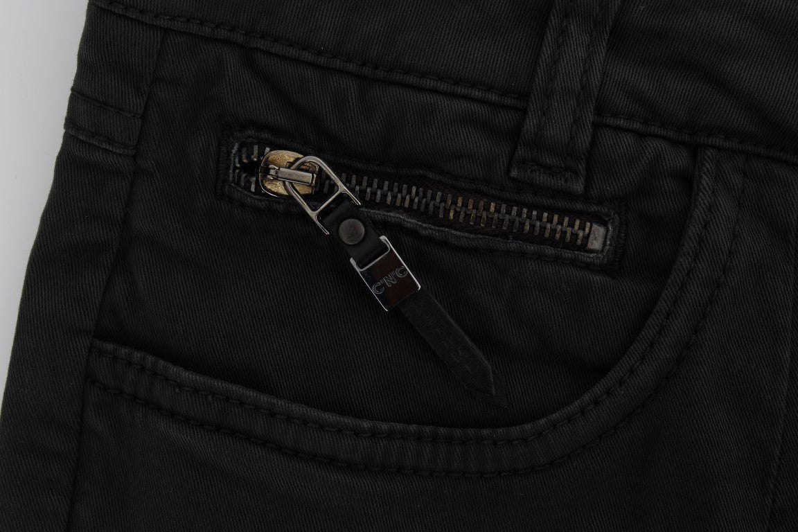 Costume National Chic Jeans in normaler Passform, Schwarz