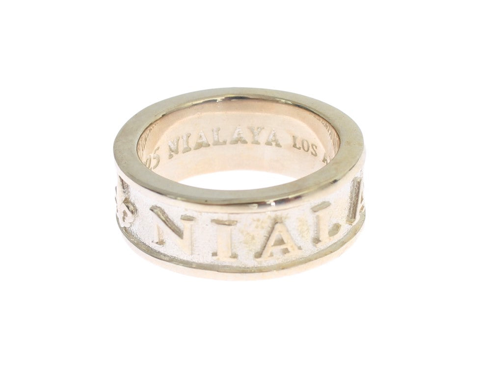 Nialaya Silver Splendor Sterling Ring für Herren