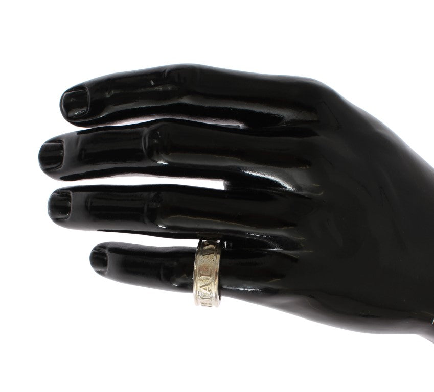 Nialaya Silver Splendor Sterling Ring für Herren