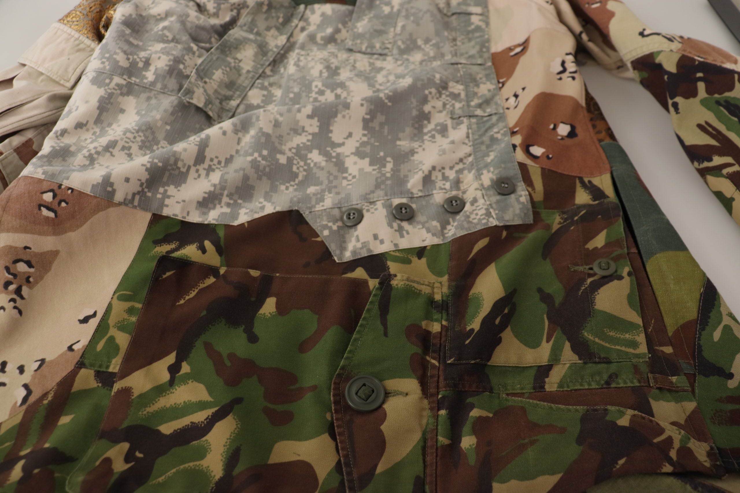 Dolce &amp; Gabbana Patchwork Camouflage Freizeithemd