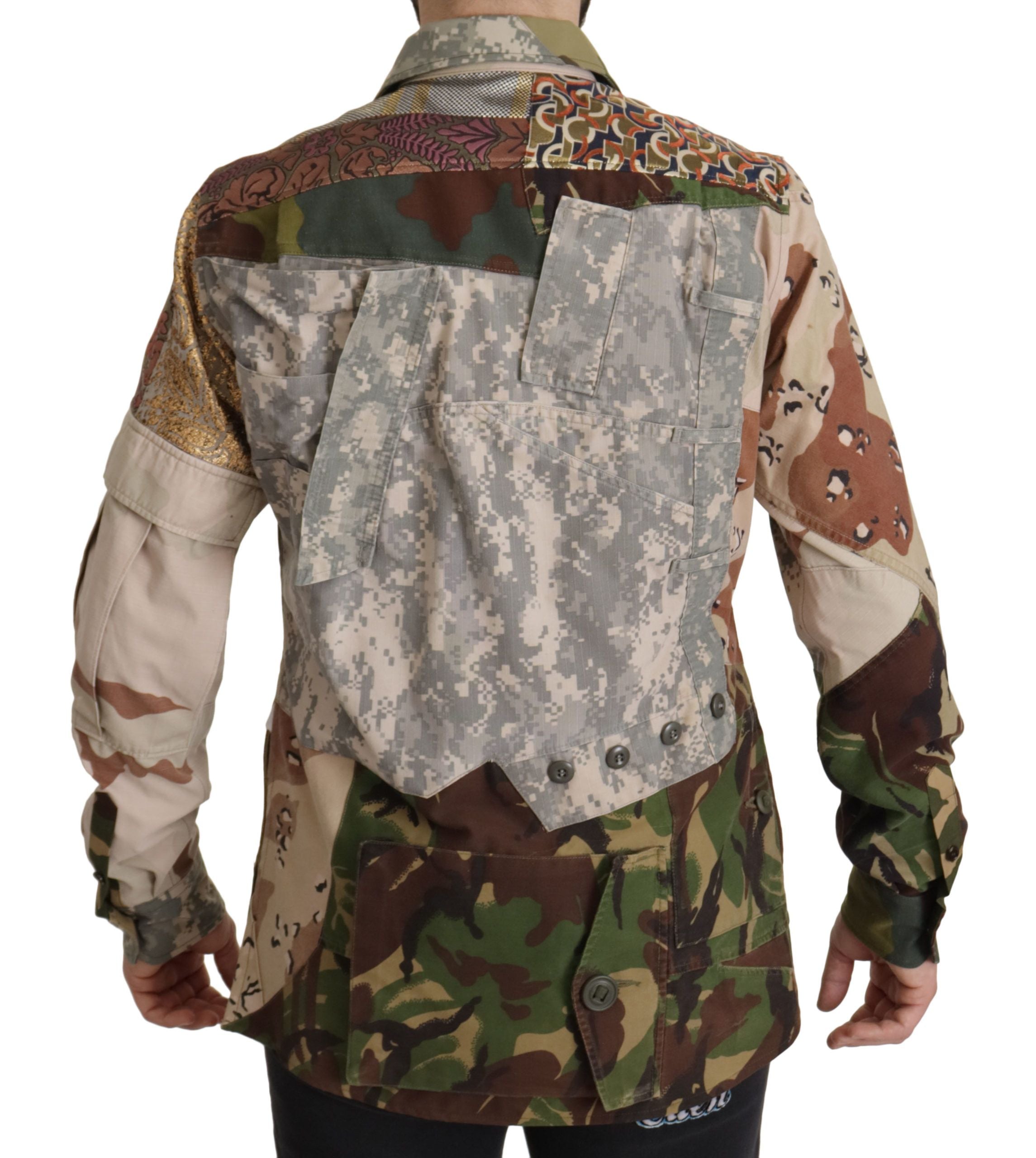 Dolce &amp; Gabbana Patchwork Camouflage Freizeithemd
