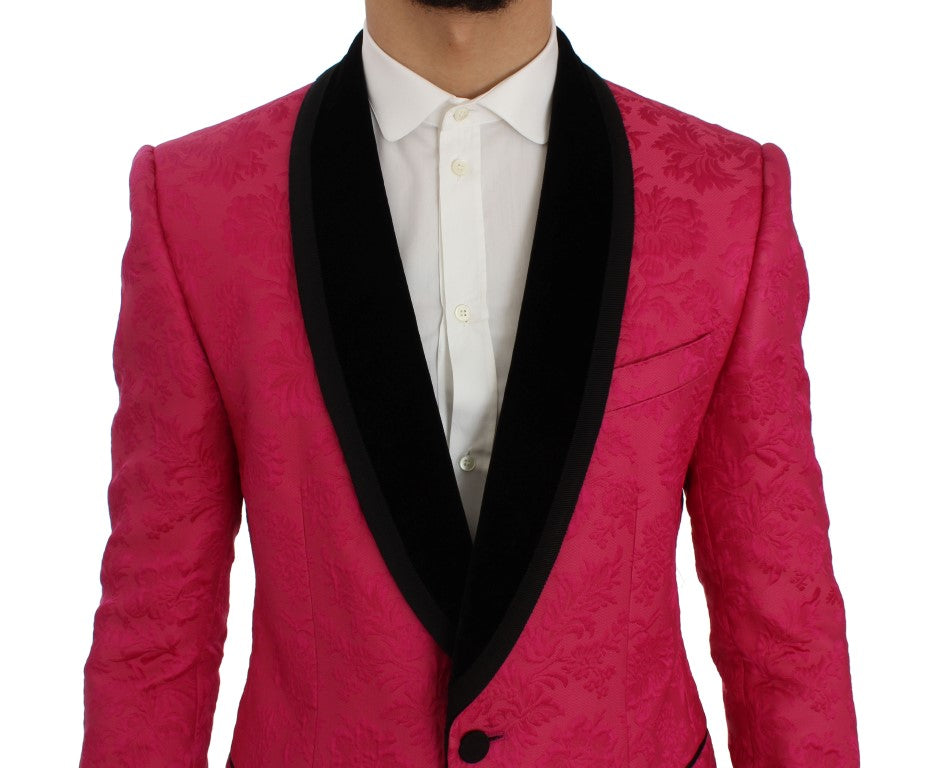 Dolce &amp; Gabbana Einreihiger Blazer aus geblümtem Brokat