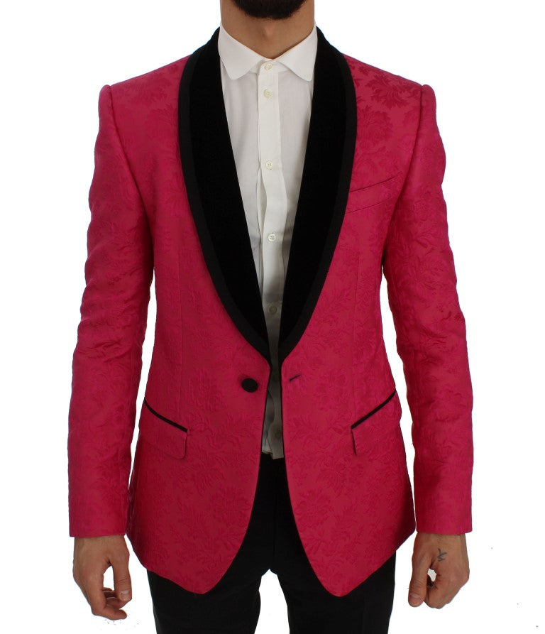 Dolce &amp; Gabbana Einreihiger Blazer aus geblümtem Brokat