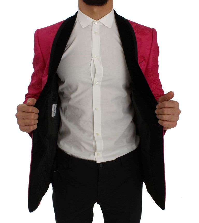 Dolce &amp; Gabbana Einreihiger Blazer aus geblümtem Brokat