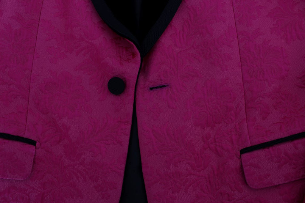 Dolce &amp; Gabbana Einreihiger Blazer aus geblümtem Brokat