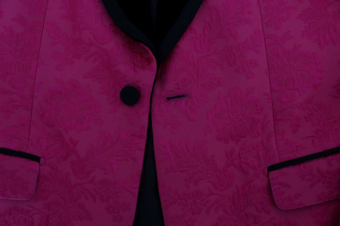 Dolce &amp; Gabbana Einreihiger Blazer aus geblümtem Brokat