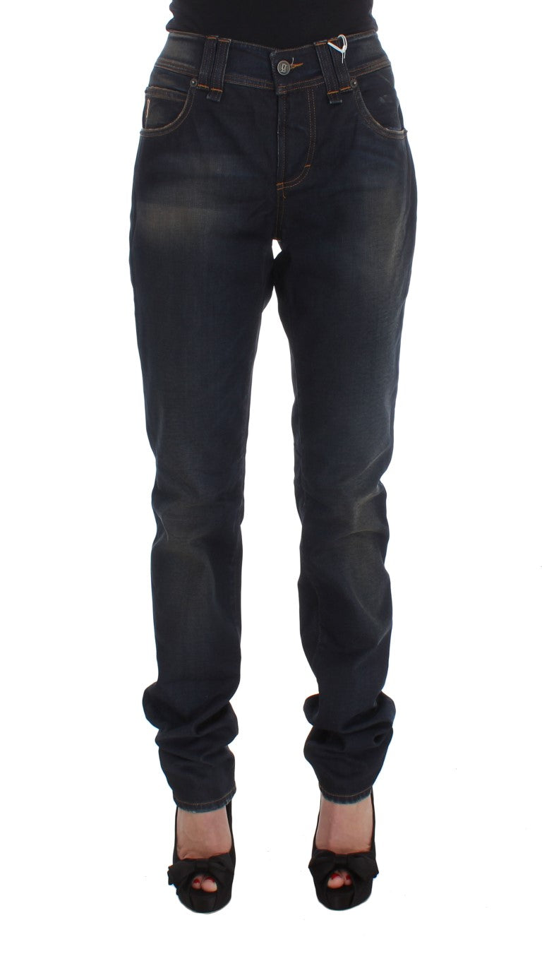 John Galliano Schicke Boyfriend-Fit-Bluejeans