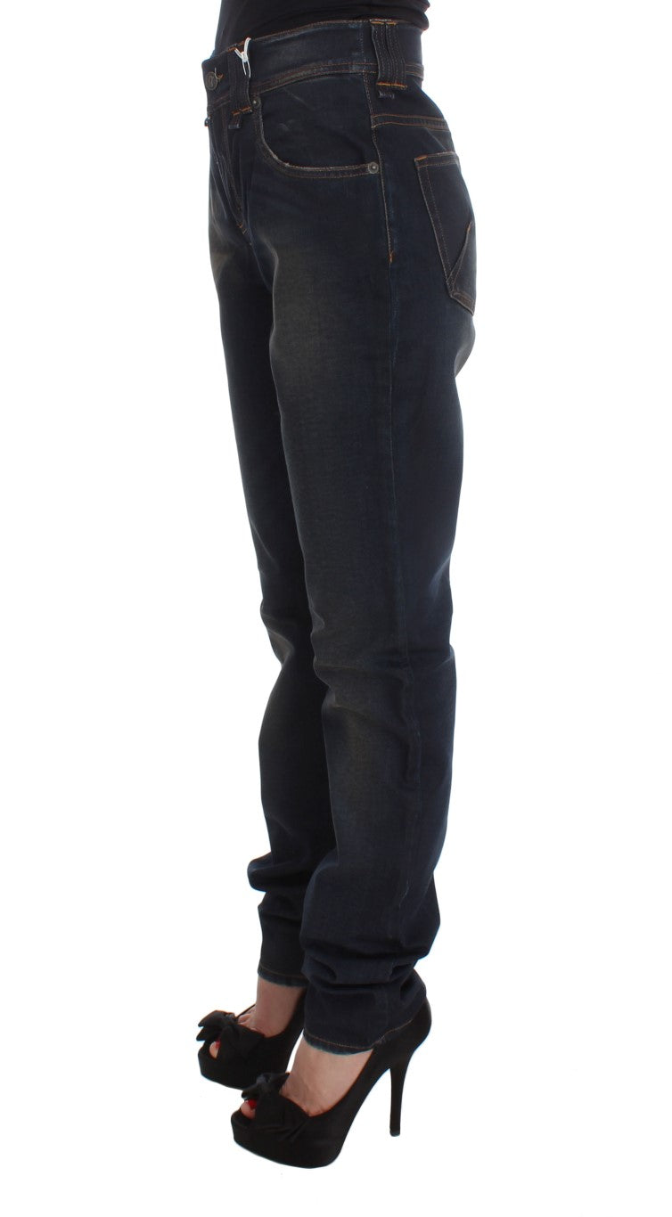 John Galliano Schicke Boyfriend-Fit-Bluejeans