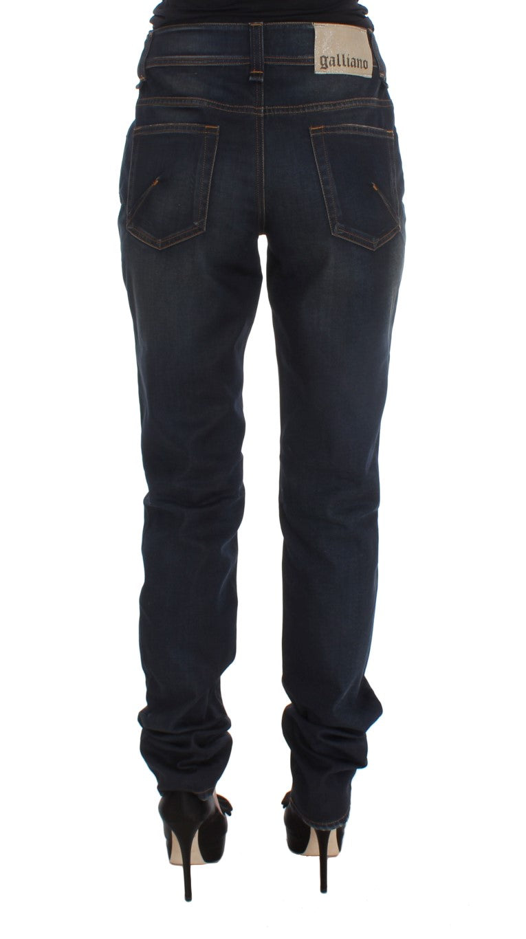 John Galliano Schicke Boyfriend-Fit-Bluejeans