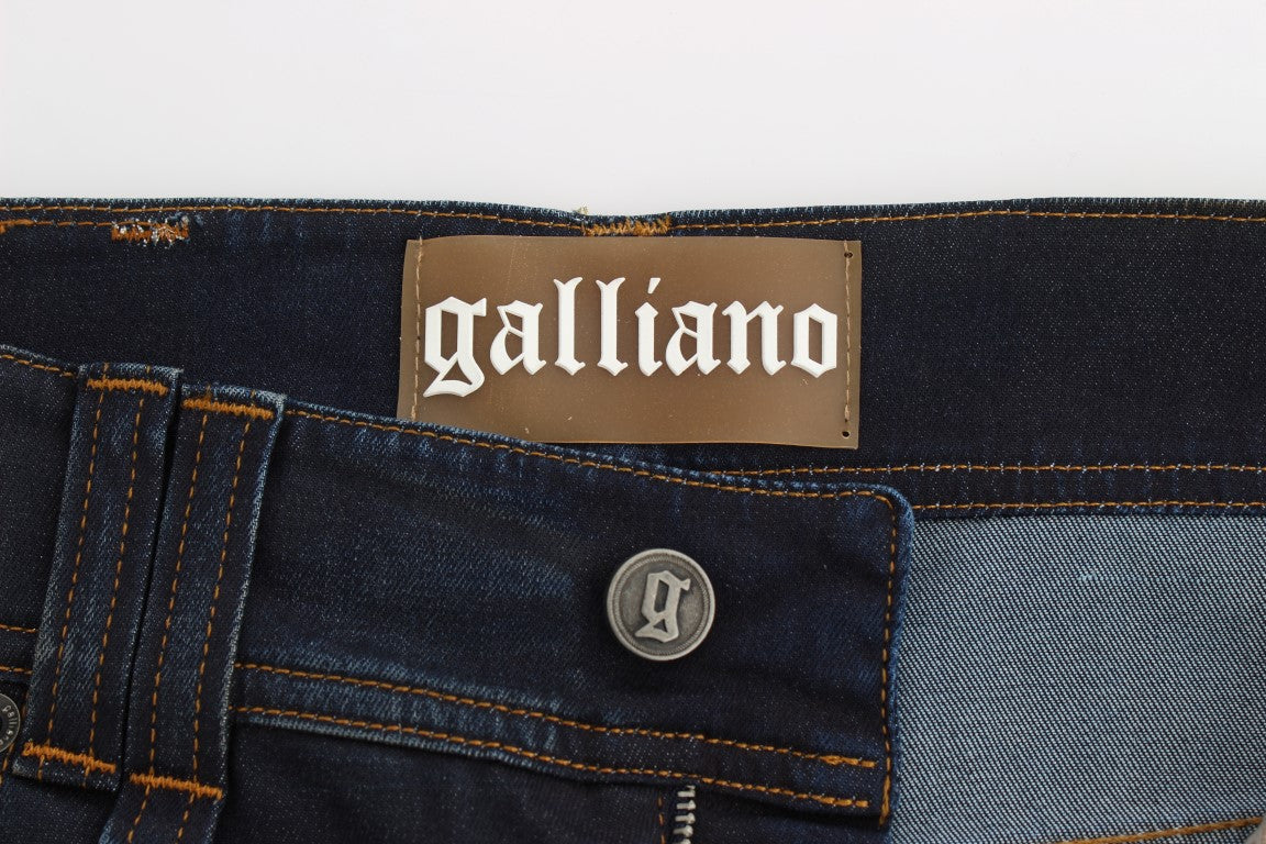 John Galliano Schicke Boyfriend-Fit-Bluejeans