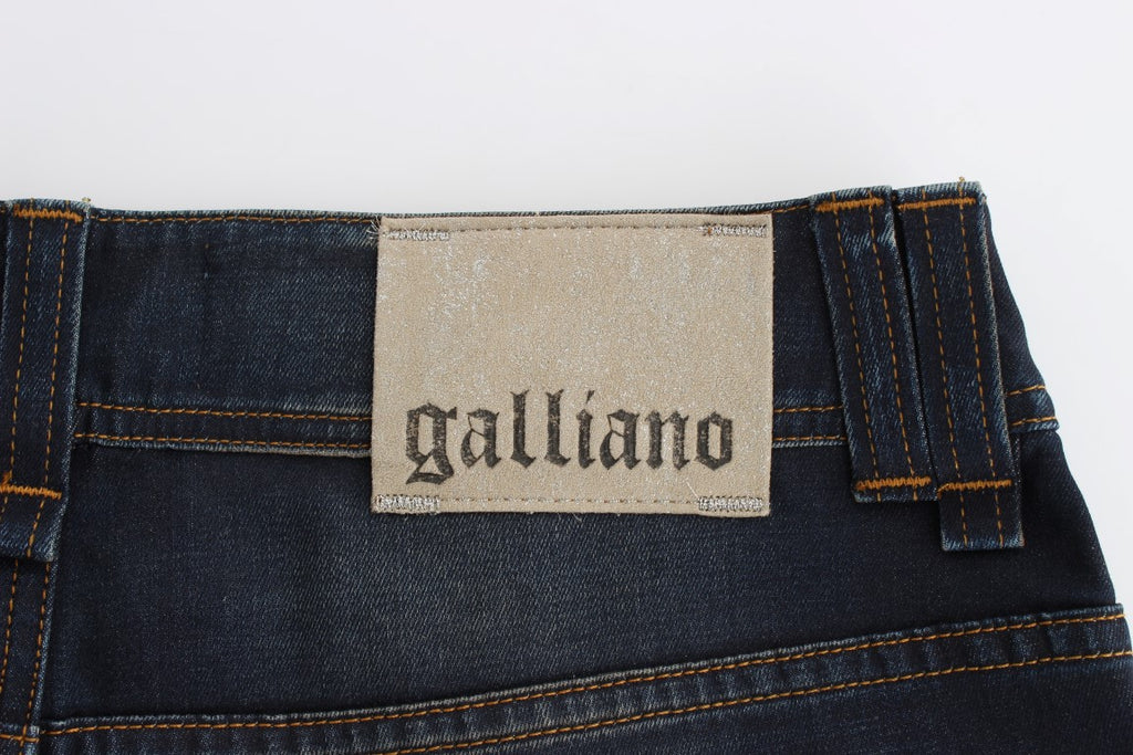 John Galliano Schicke Boyfriend-Fit-Bluejeans