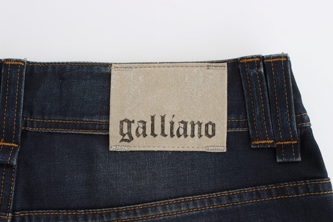 John Galliano Schicke Boyfriend-Fit-Bluejeans