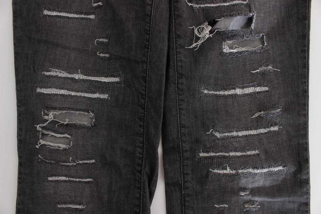 John Galliano Chic Straight Fit Jeans in grauer Waschung