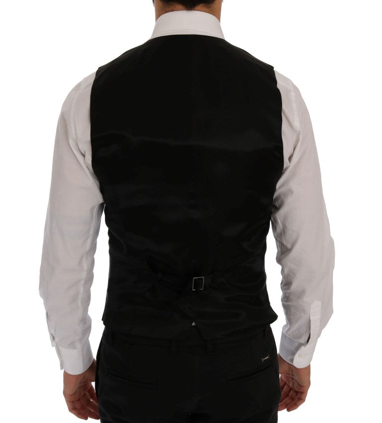 Dolce &amp; Gabbana – Elegantes Slim-Fit-Anzug-Ensemble in Blau und Schwarz