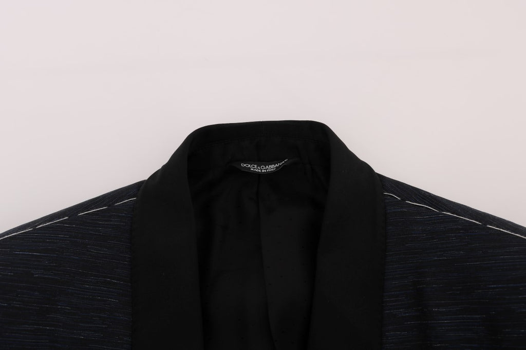 Dolce &amp; Gabbana – Elegantes Slim-Fit-Anzug-Ensemble in Blau und Schwarz