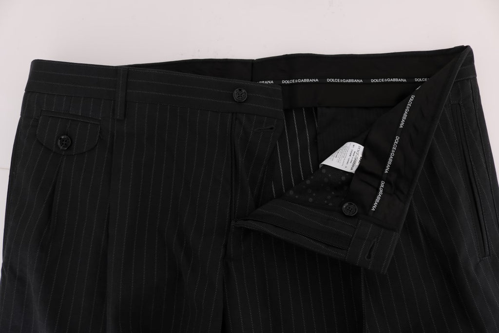 Dolce &amp; Gabbana – Elegante, gestreifte Anzughose mit gerader Passform
