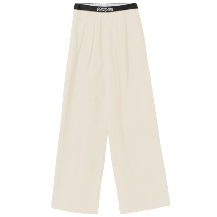 Comme Des Fuckdown Trousers Beige Woman