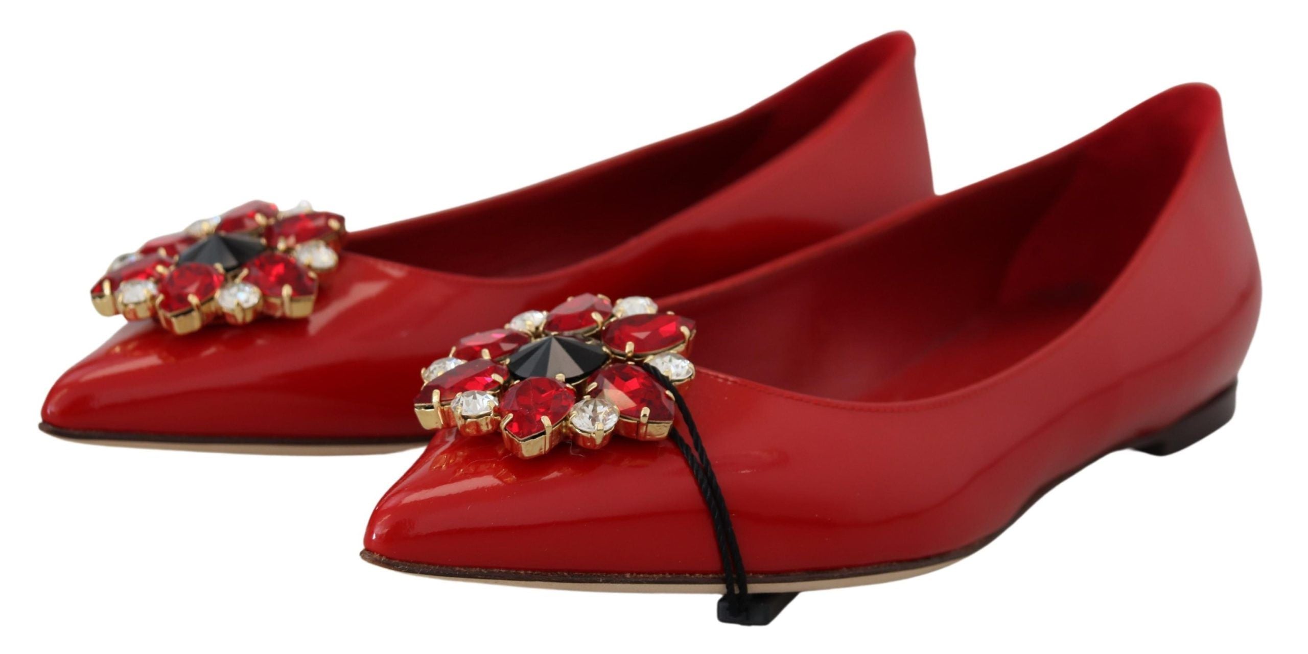 Dolce &amp; Gabbana Rote Wildleder-Loafer mit Kristallen – Exquisite Eleganz