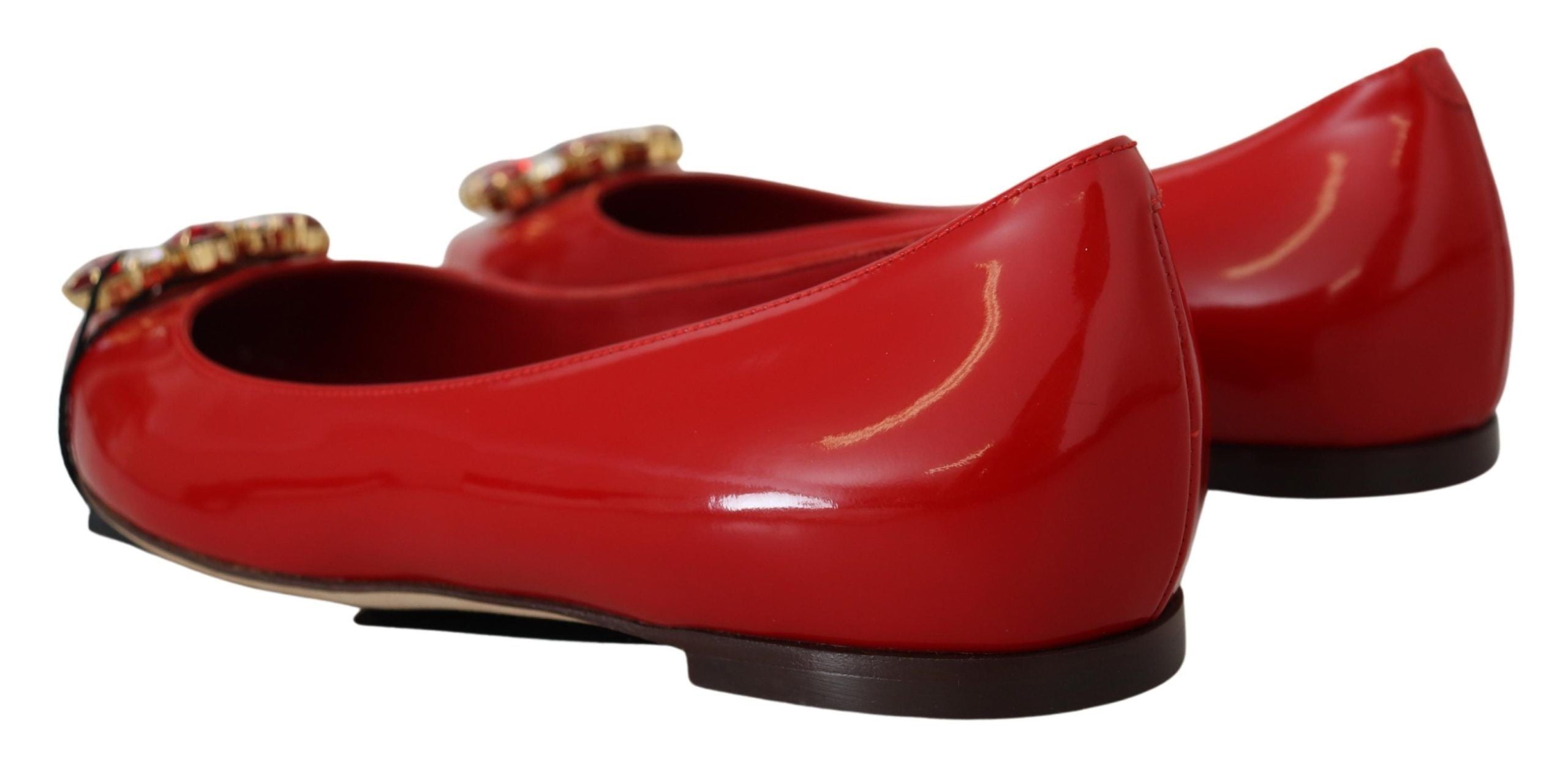 Dolce &amp; Gabbana Rote Wildleder-Loafer mit Kristallen – Exquisite Eleganz