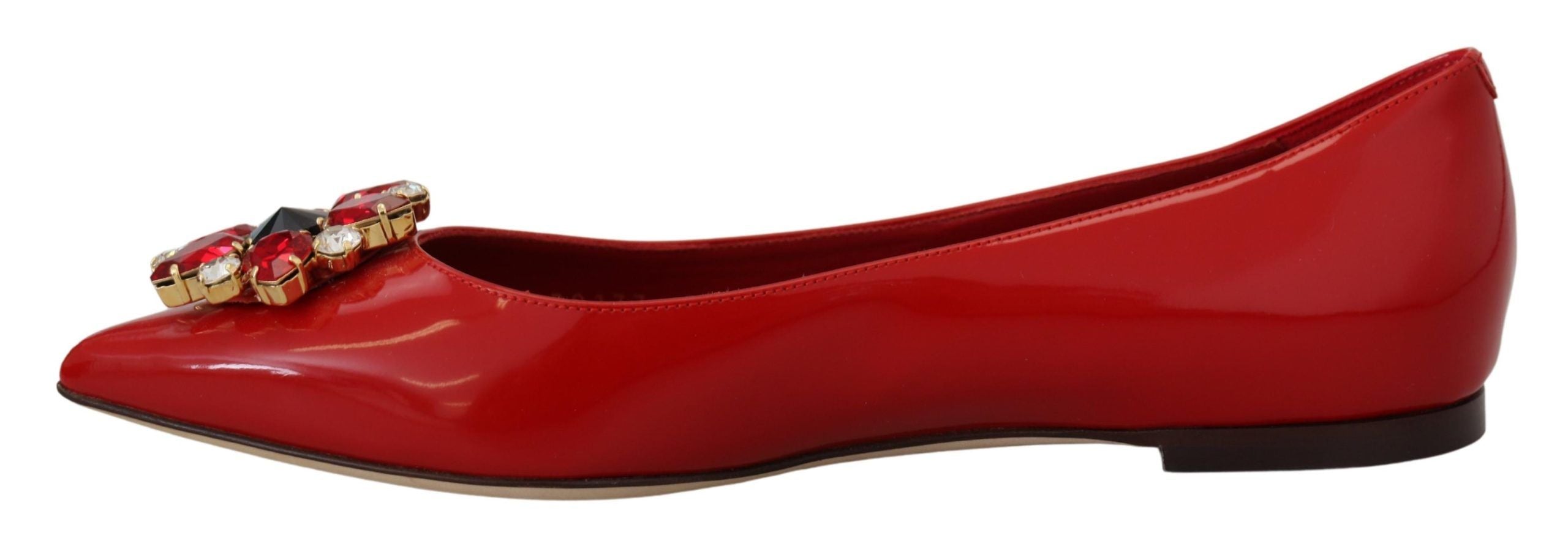 Dolce &amp; Gabbana Rote Wildleder-Loafer mit Kristallen – Exquisite Eleganz