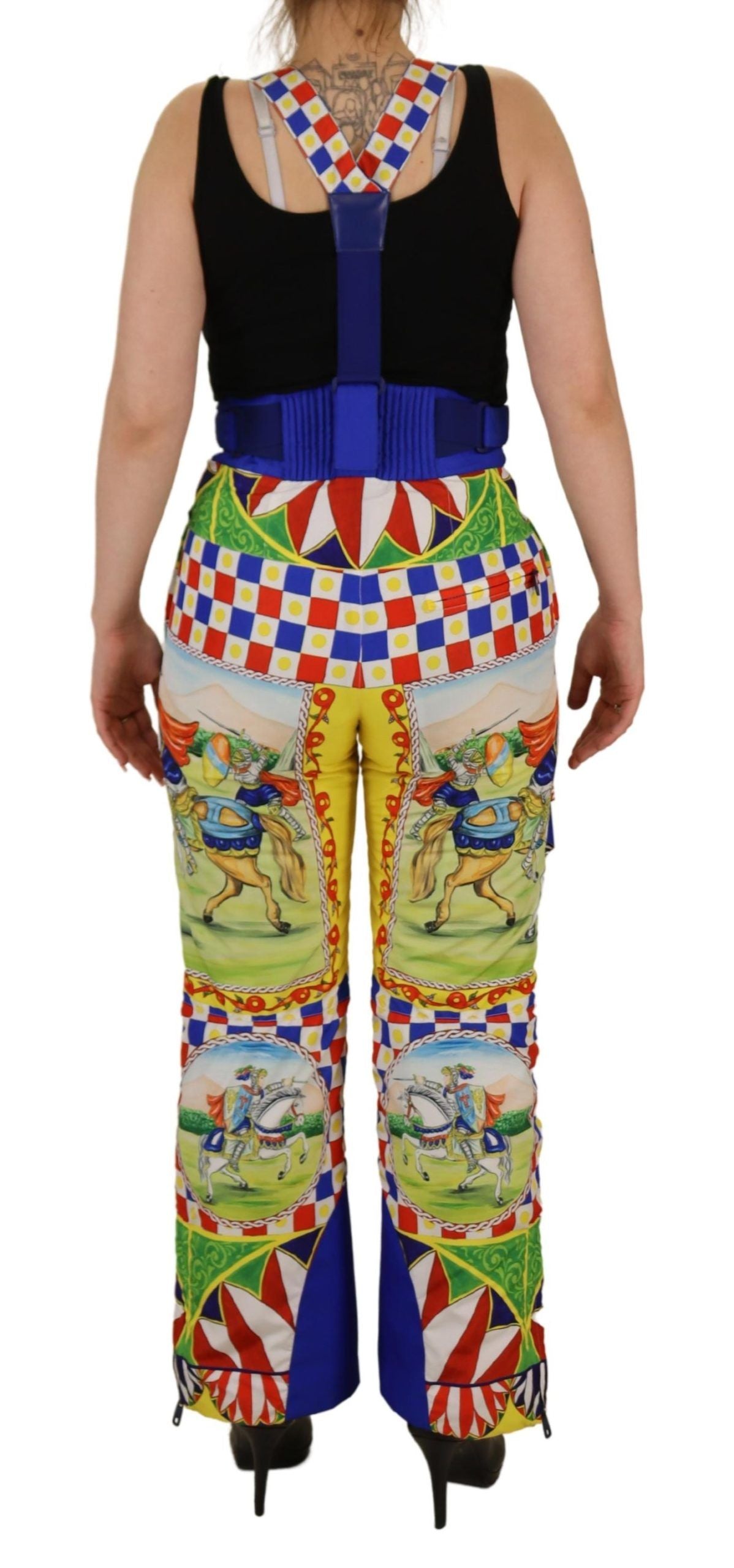 Dolce &amp; Gabbana Mehrfarbige Schneehose mit hoher Taille