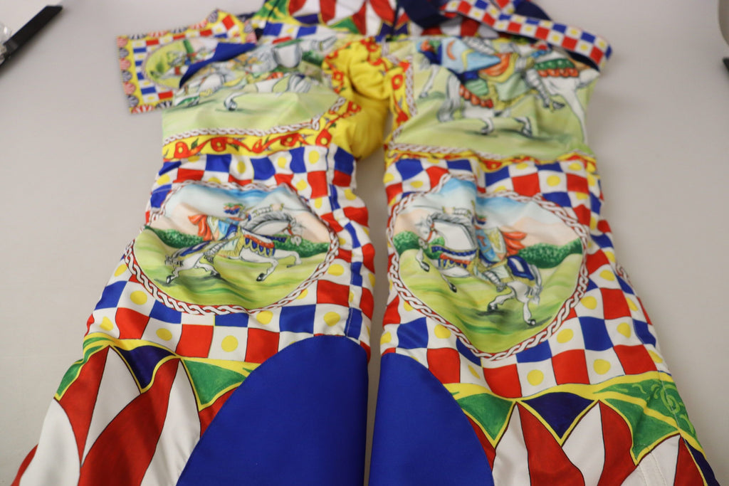 Dolce &amp; Gabbana Mehrfarbige Schneehose mit hoher Taille