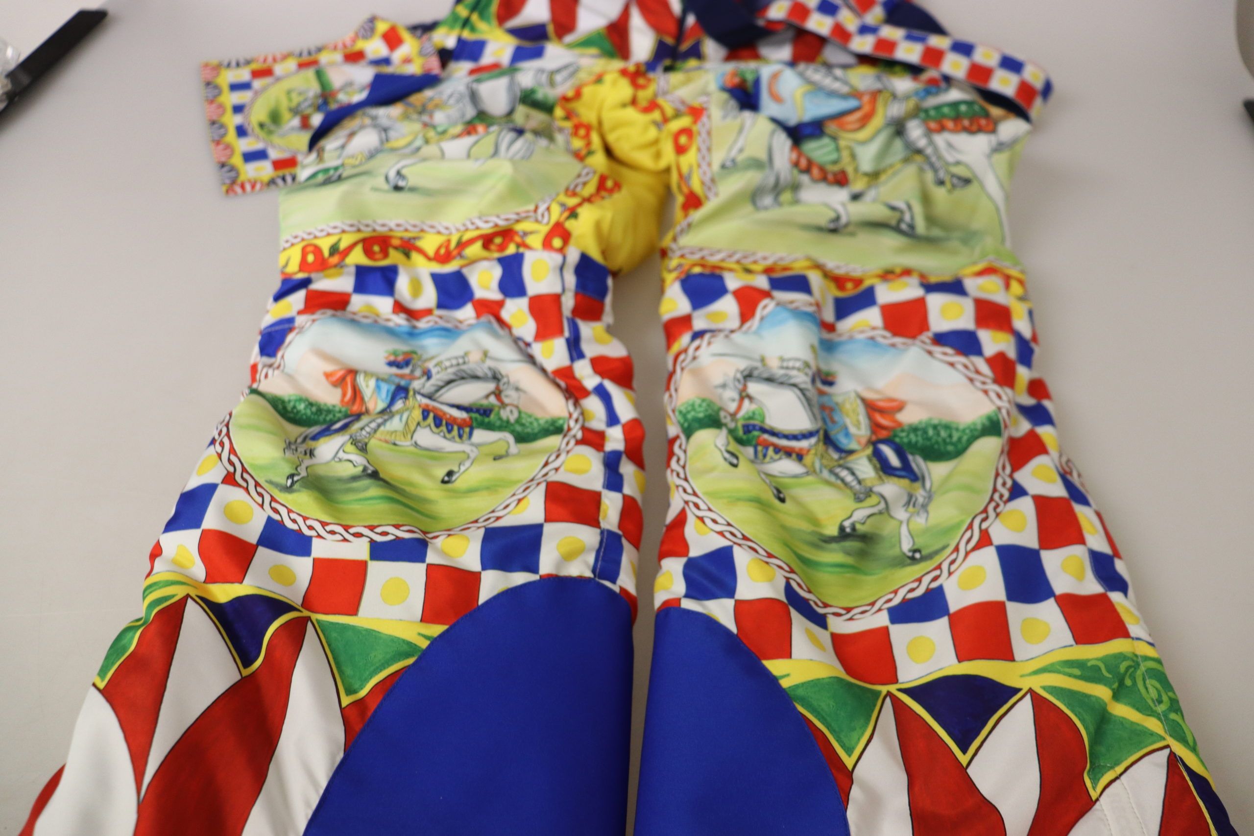 Dolce &amp; Gabbana Mehrfarbige Schneehose mit hoher Taille