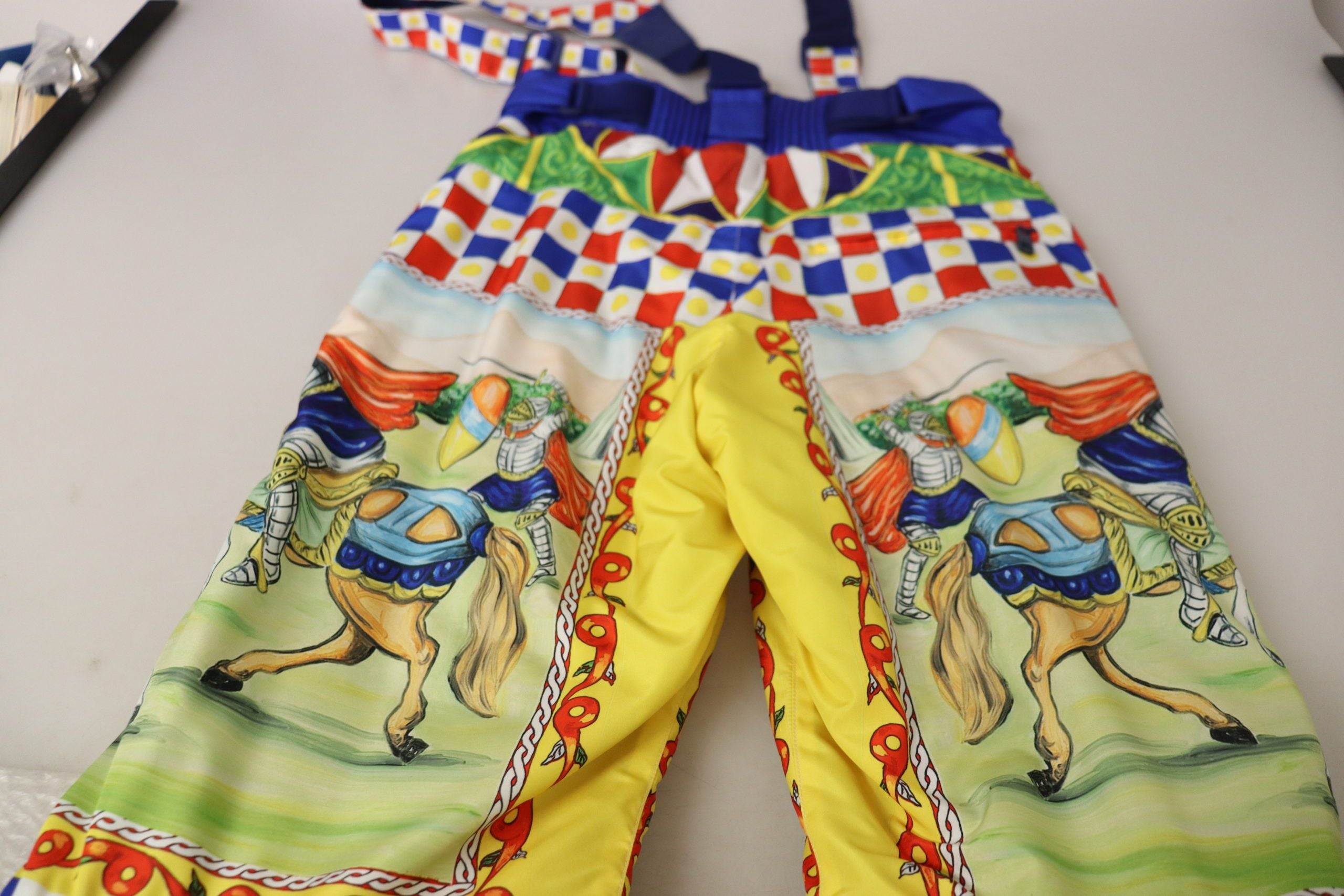 Dolce &amp; Gabbana Mehrfarbige Schneehose mit hoher Taille