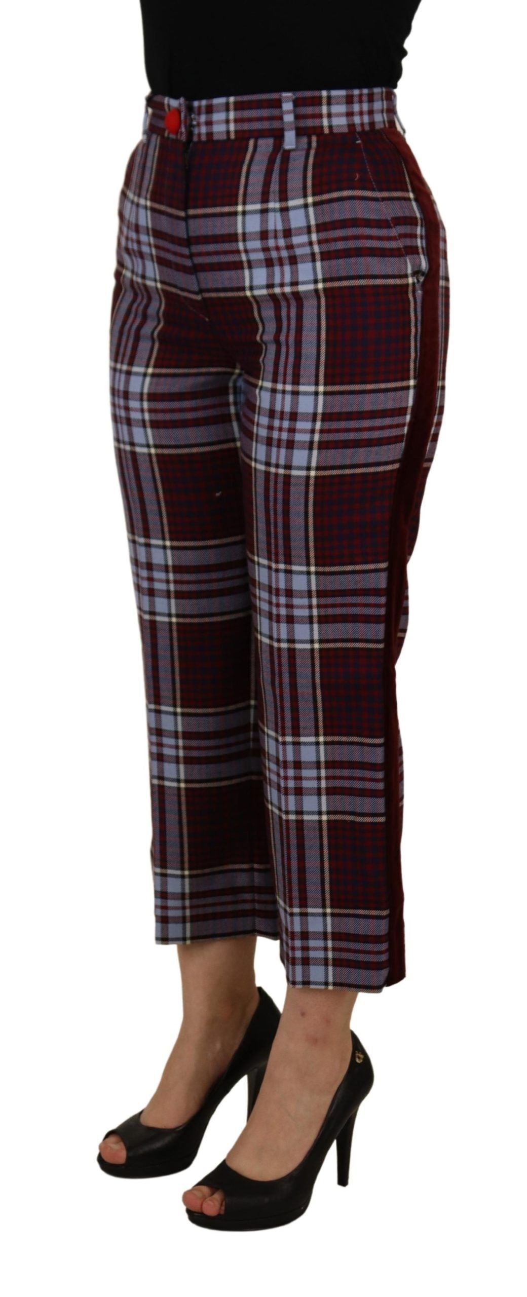 Dolce &amp; Gabbana Elegante Hose aus Wollmischung mit hoher Taille
