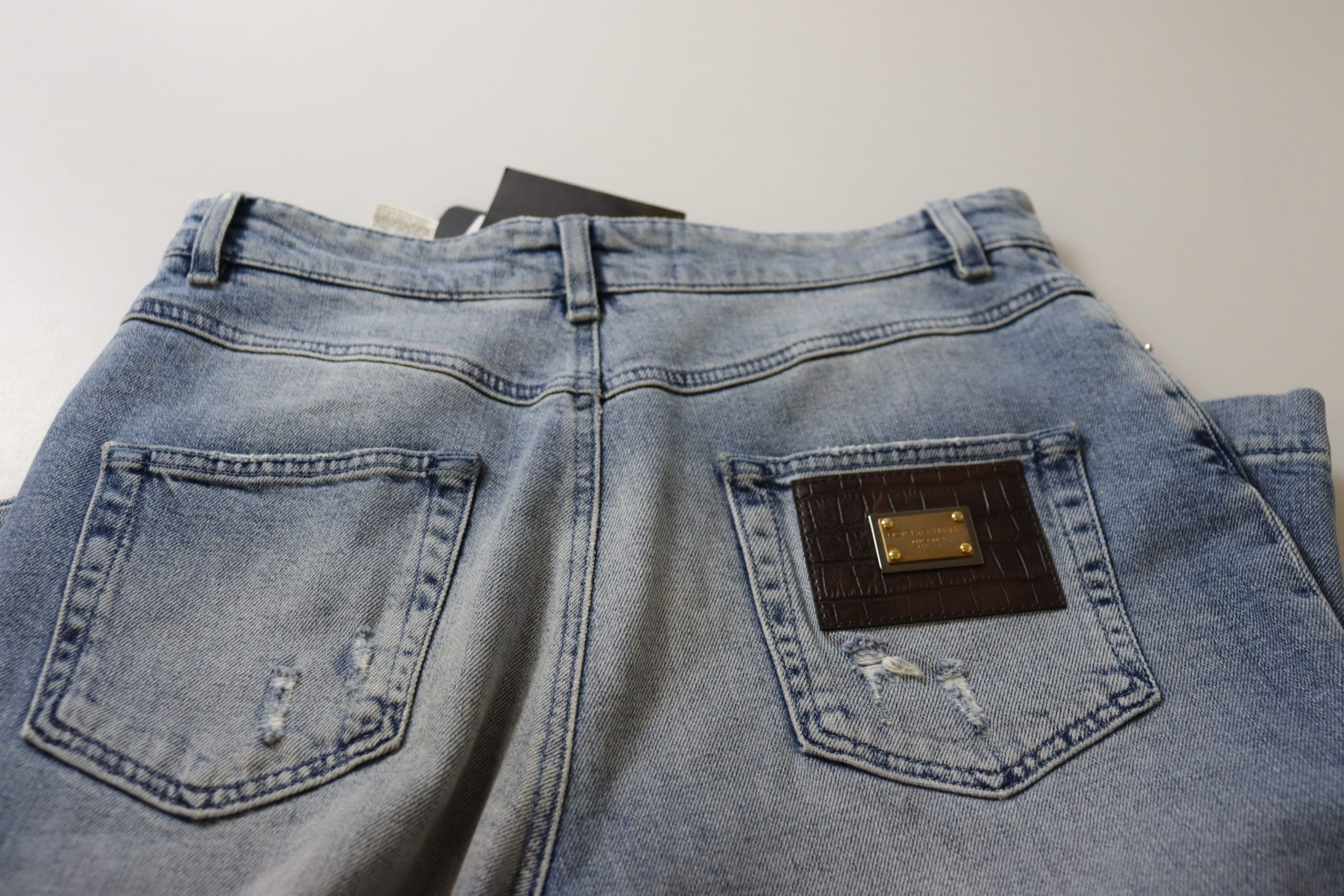 Dolce &amp; Gabbana Skinny Jeans mit hoher Taille - Blau