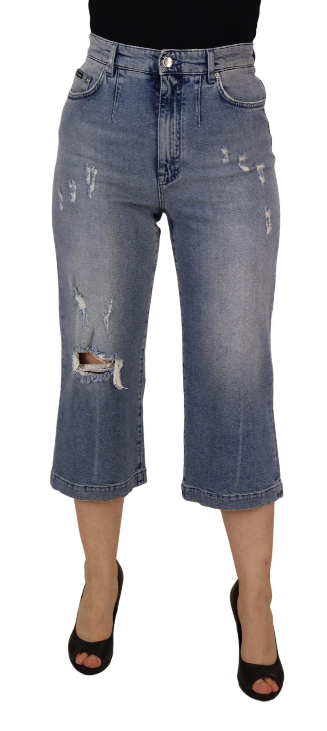 Dolce &amp; Gabbana Skinny Jeans mit hoher Taille - Blau