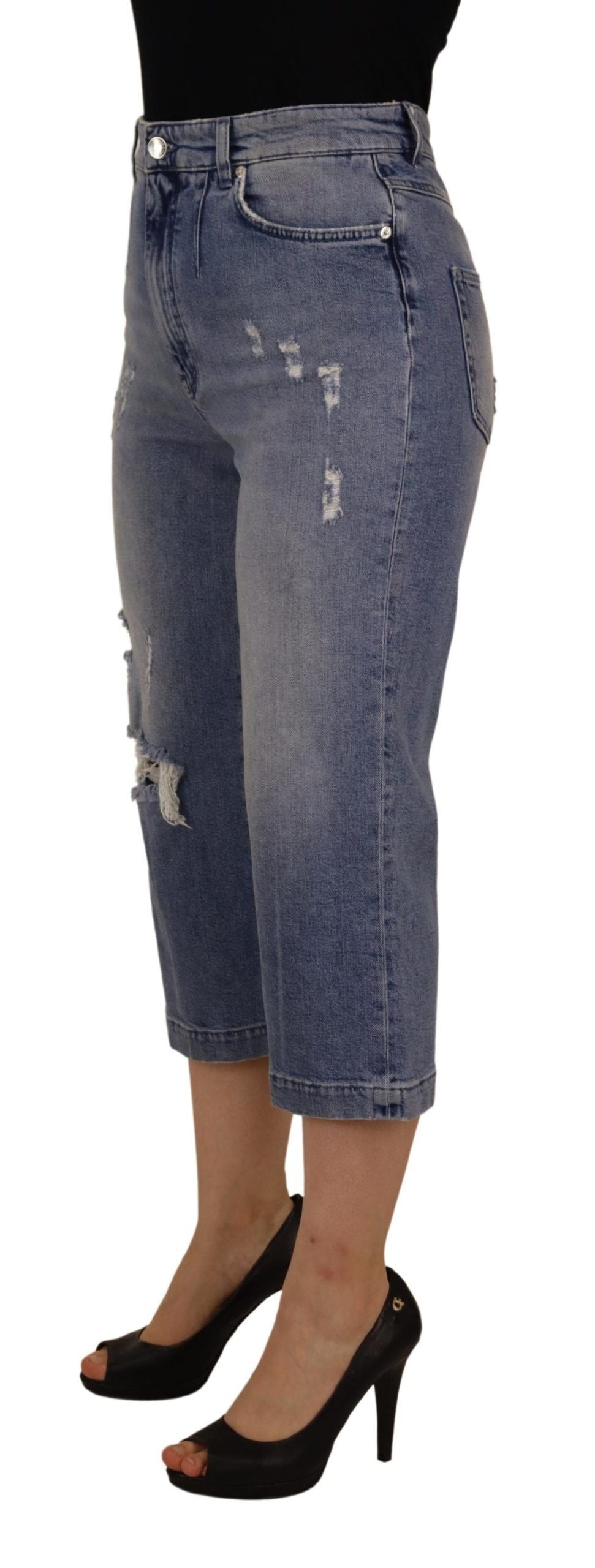 Dolce &amp; Gabbana Skinny Jeans mit hoher Taille - Blau