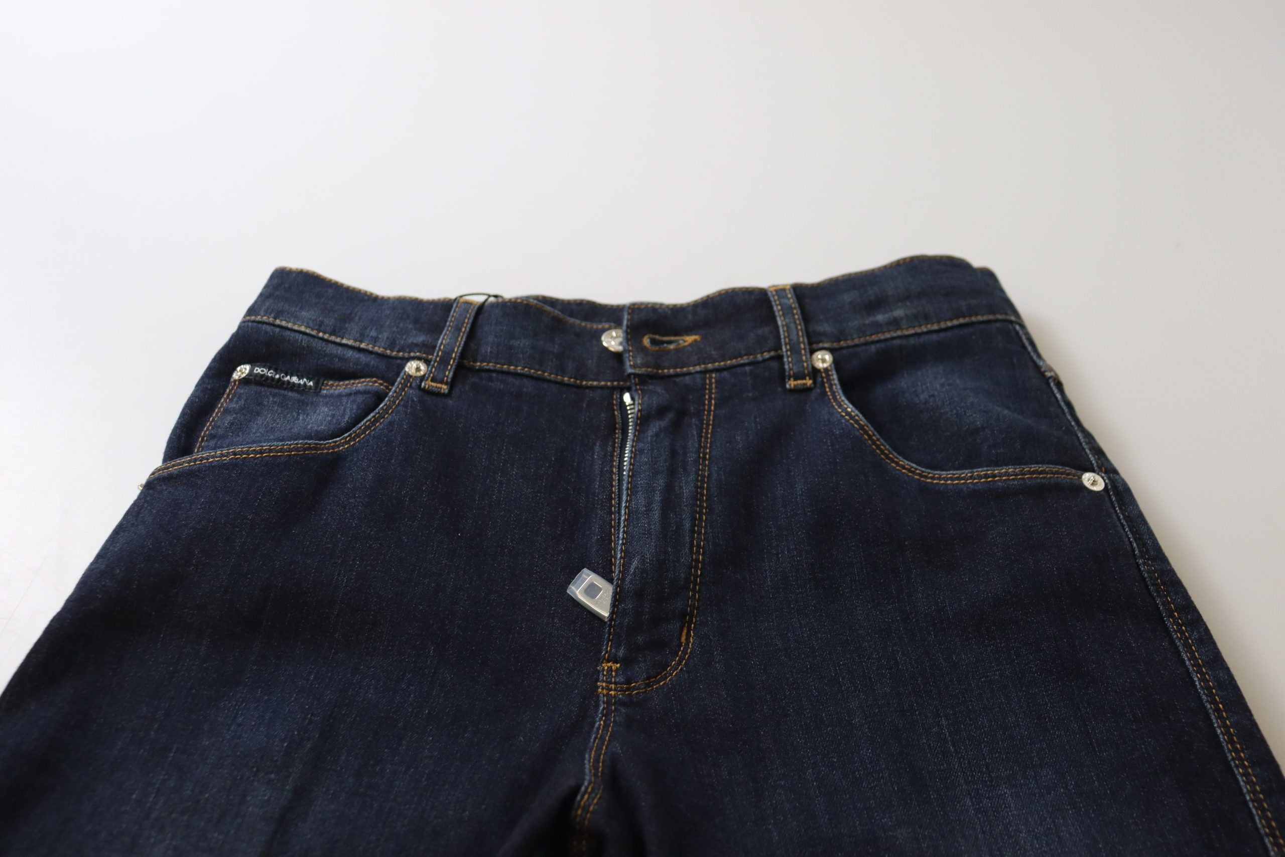 Dolce &amp; Gabbana: Veredeln Sie Ihr Denim-Spiel mit Skinny Jeans mit hoher Taille