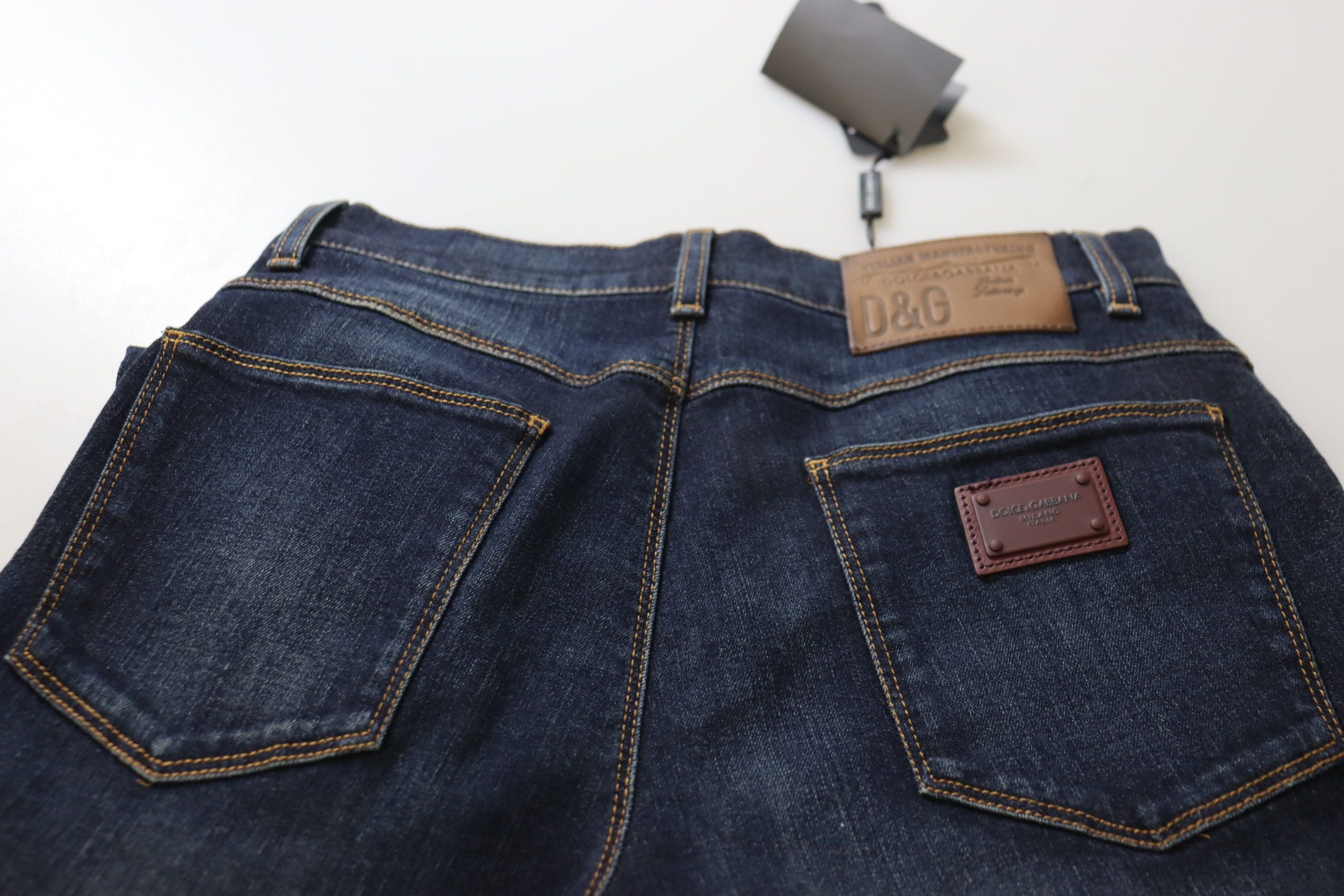 Dolce &amp; Gabbana: Veredeln Sie Ihr Denim-Spiel mit Skinny Jeans mit hoher Taille
