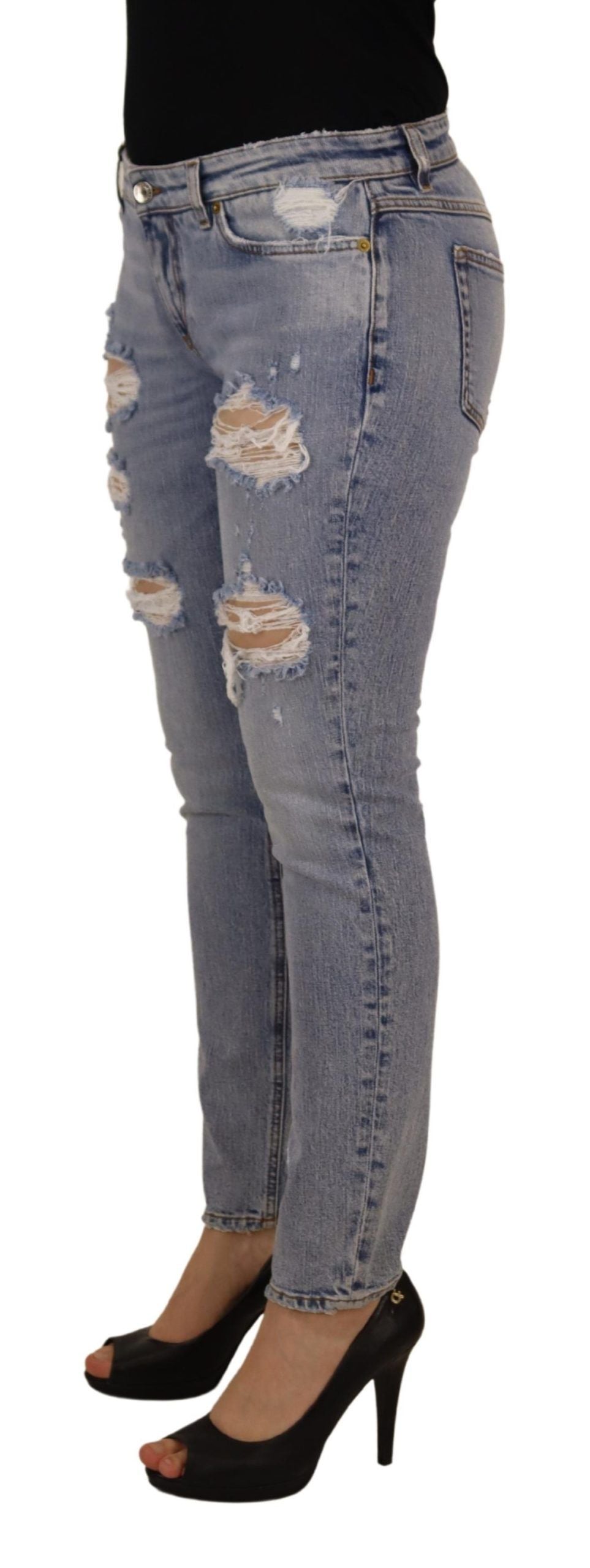 Dolce &amp; Gabbana Eleganter Skinny Fit Denim für anspruchsvollen Stil
