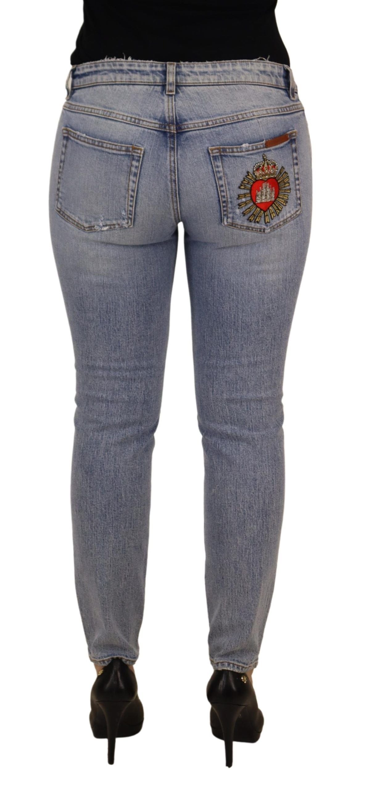 Dolce &amp; Gabbana Eleganter Skinny Fit Denim für anspruchsvollen Stil