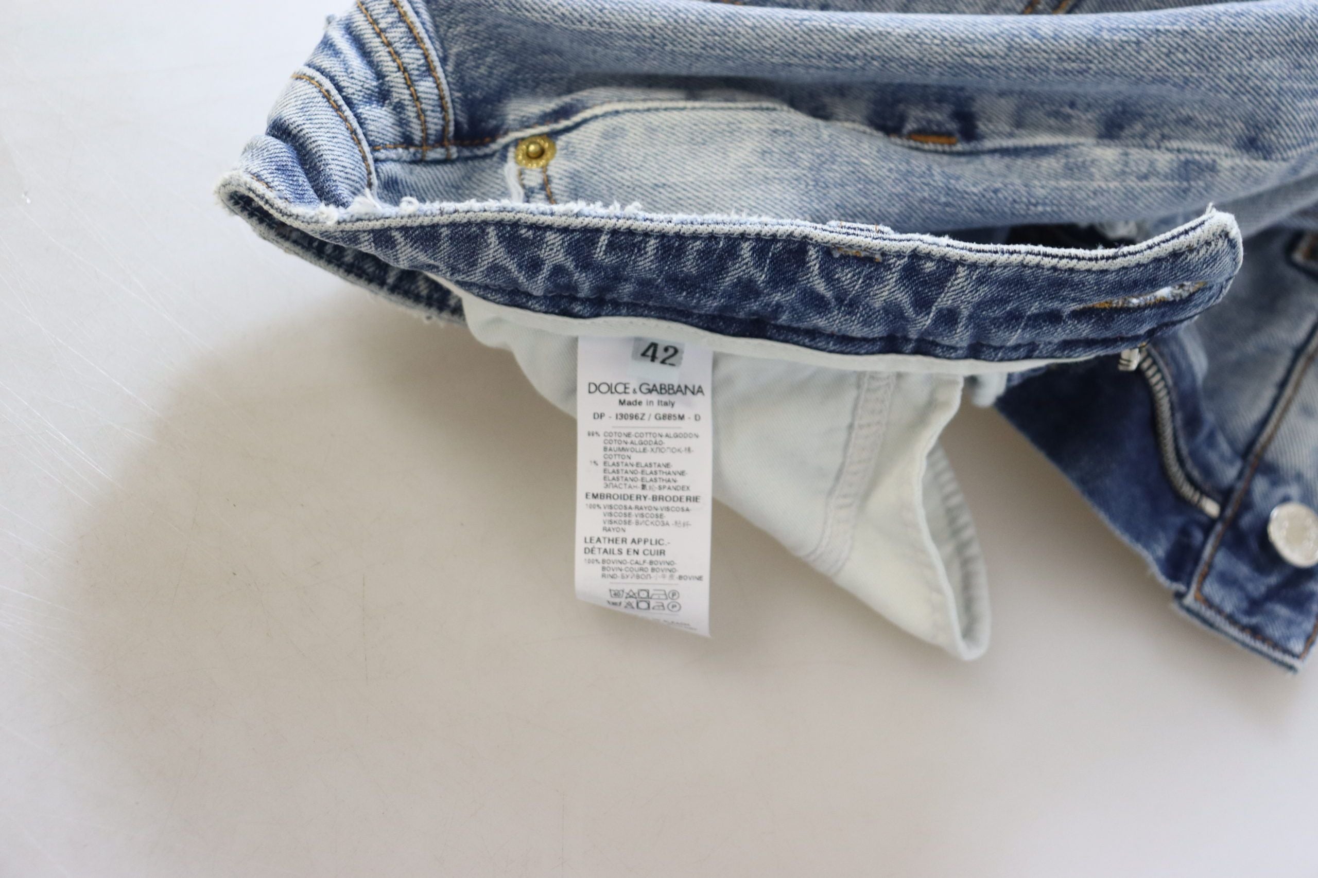 Dolce &amp; Gabbana Eleganter Skinny Fit Denim für anspruchsvollen Stil