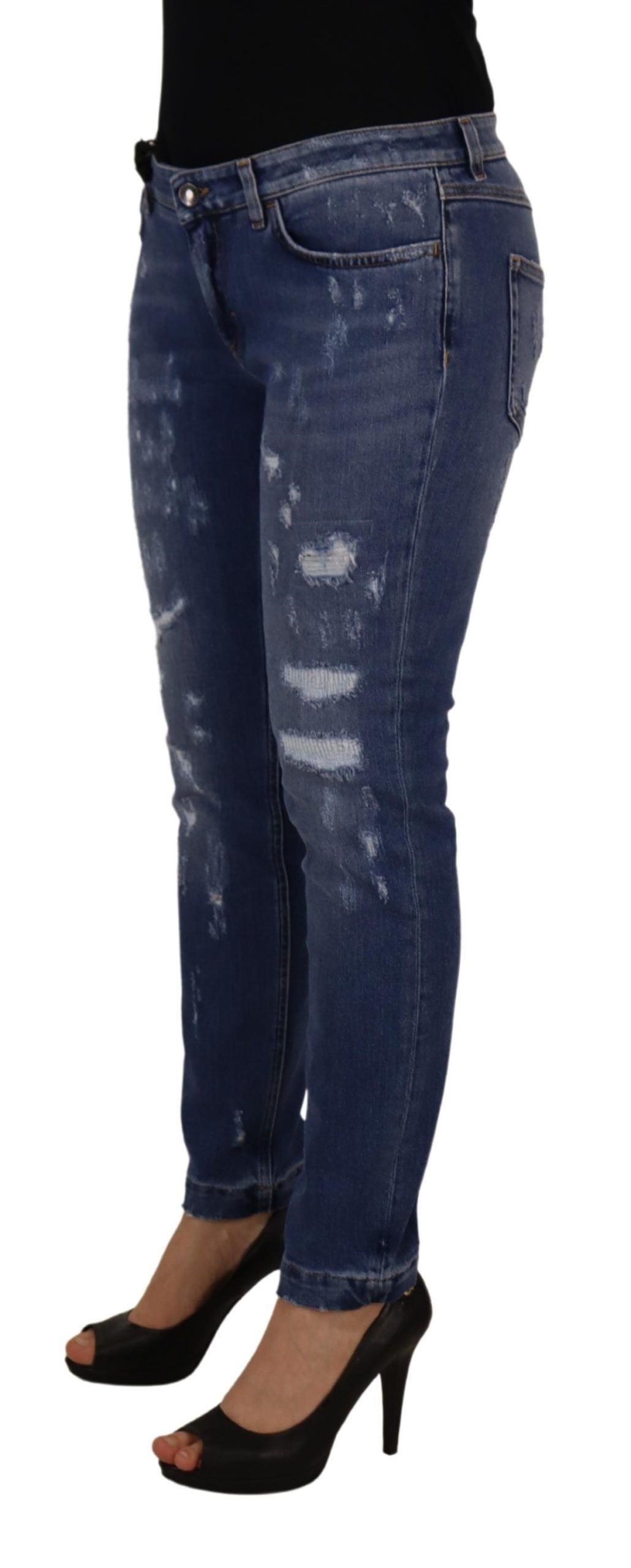 Dolce &amp; Gabbana Schicke Skinny-Jeans mit niedriger Taille