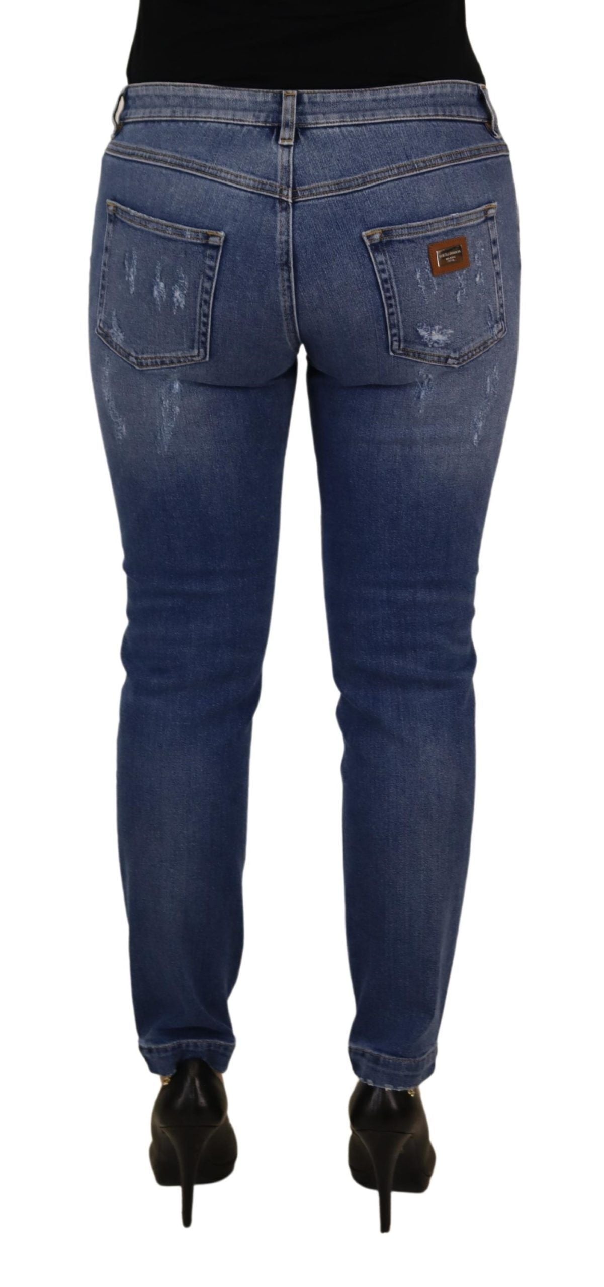 Dolce &amp; Gabbana Schicke Skinny-Jeans mit niedriger Taille