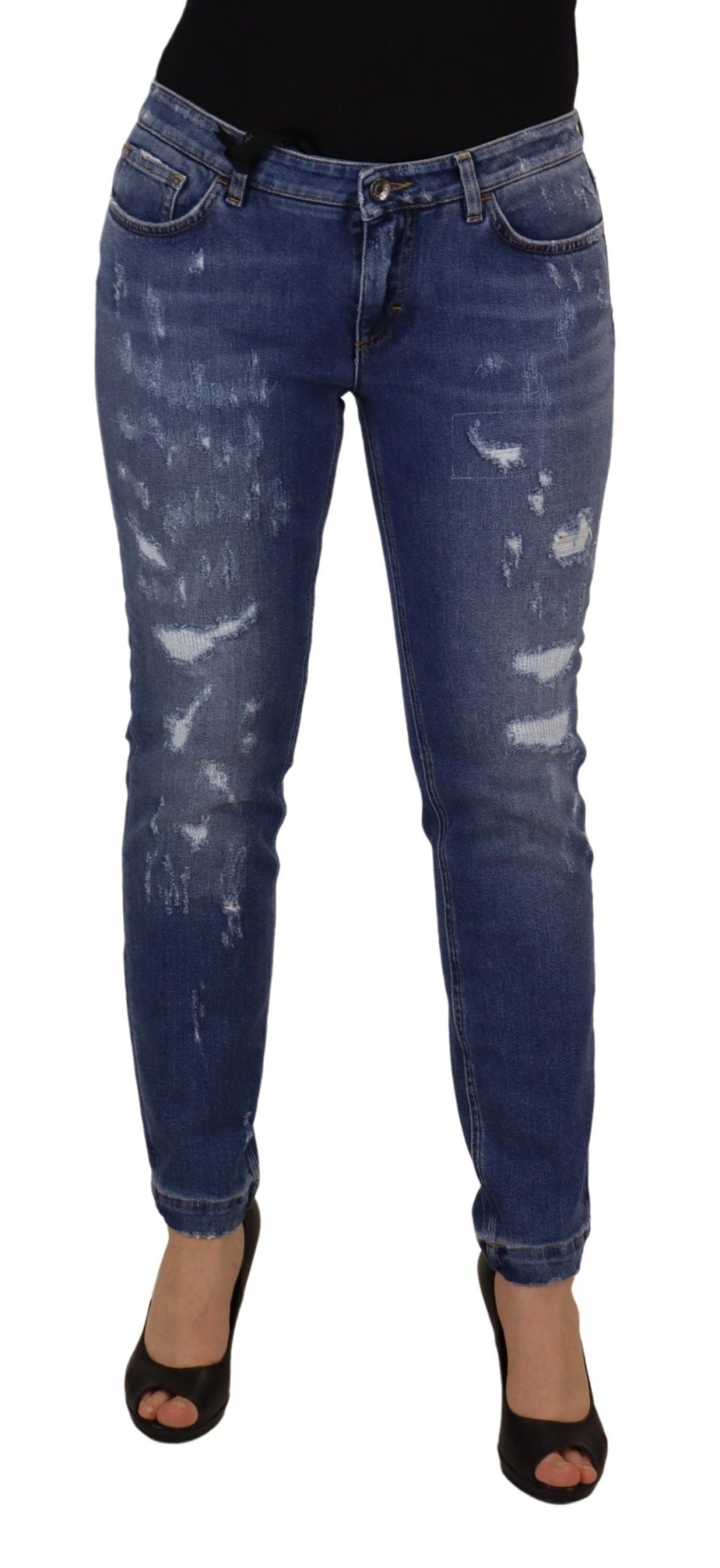 Dolce &amp; Gabbana Schicke Skinny-Jeans mit niedriger Taille