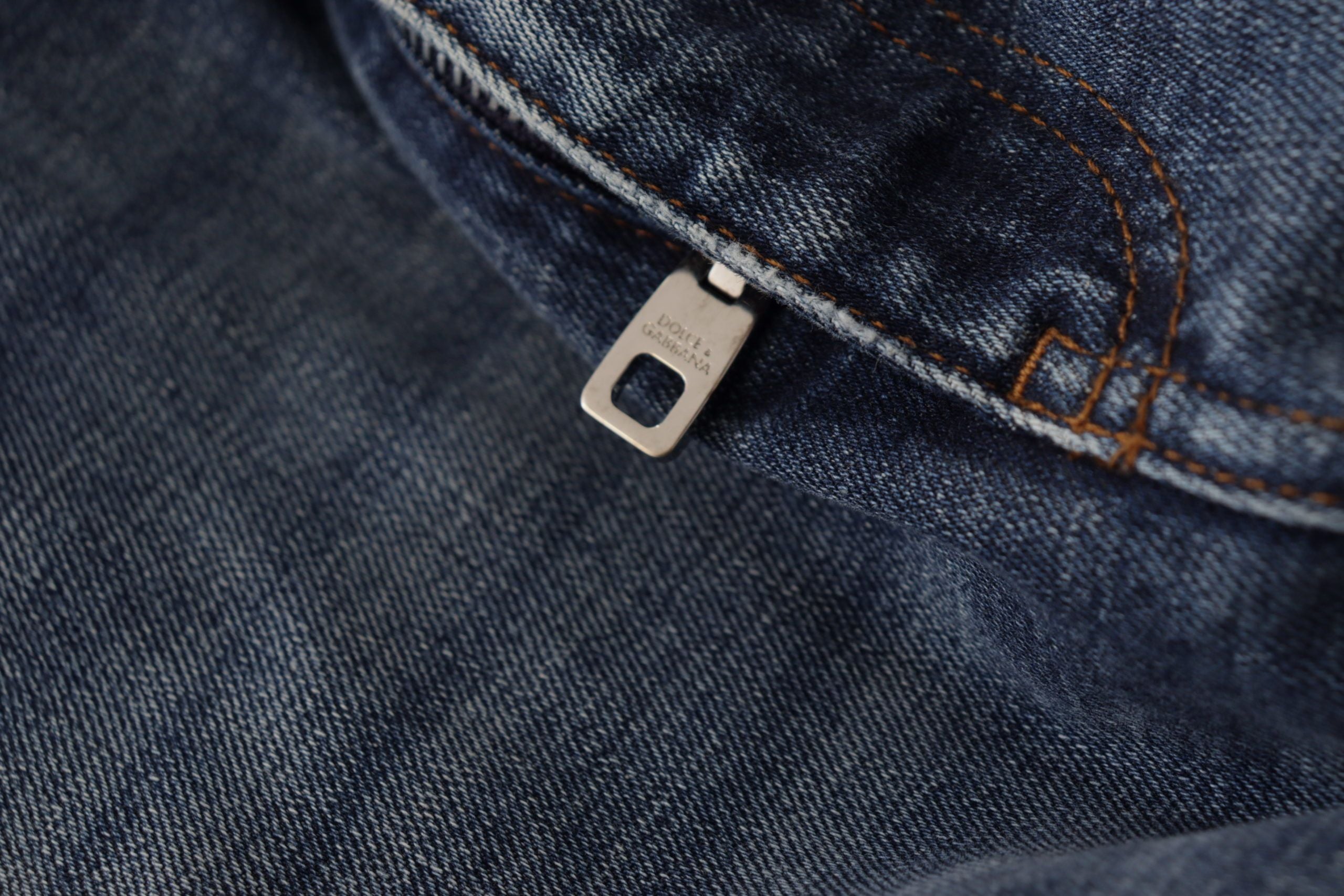 Dolce &amp; Gabbana – Designer-Skinny-Jeans mit hoher Taille in Blau
