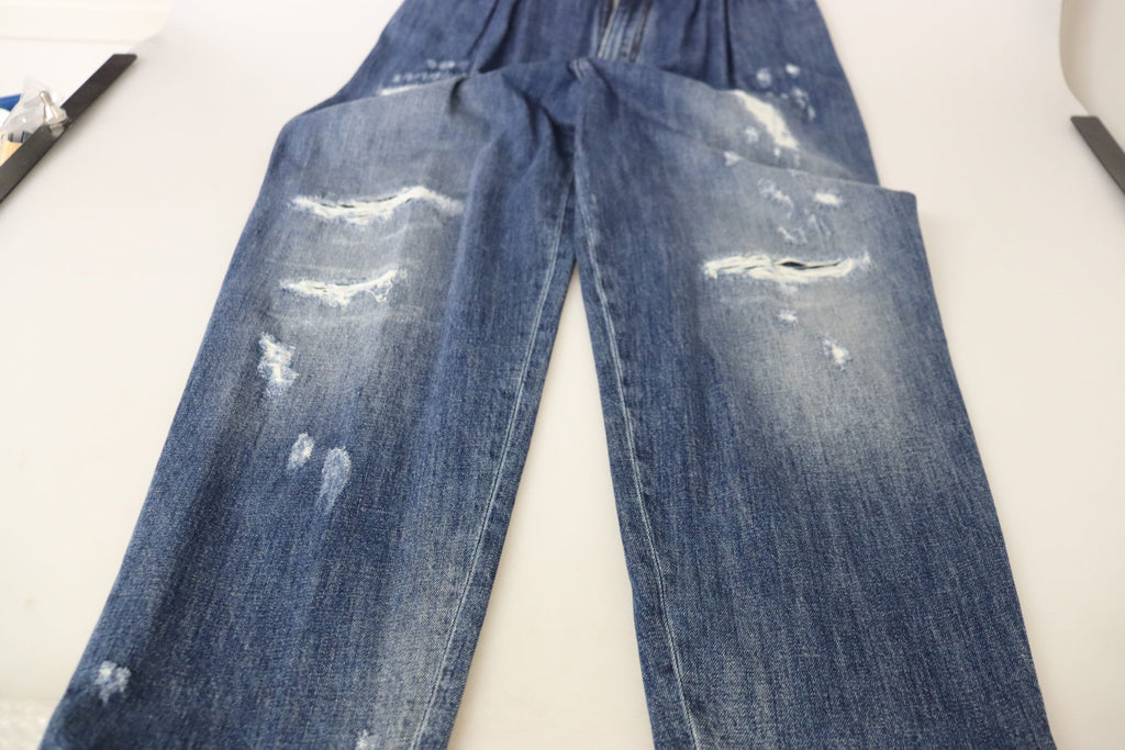 Dolce &amp; Gabbana High Waist Skinny Denim Jeans - Schickes Blau verwaschen