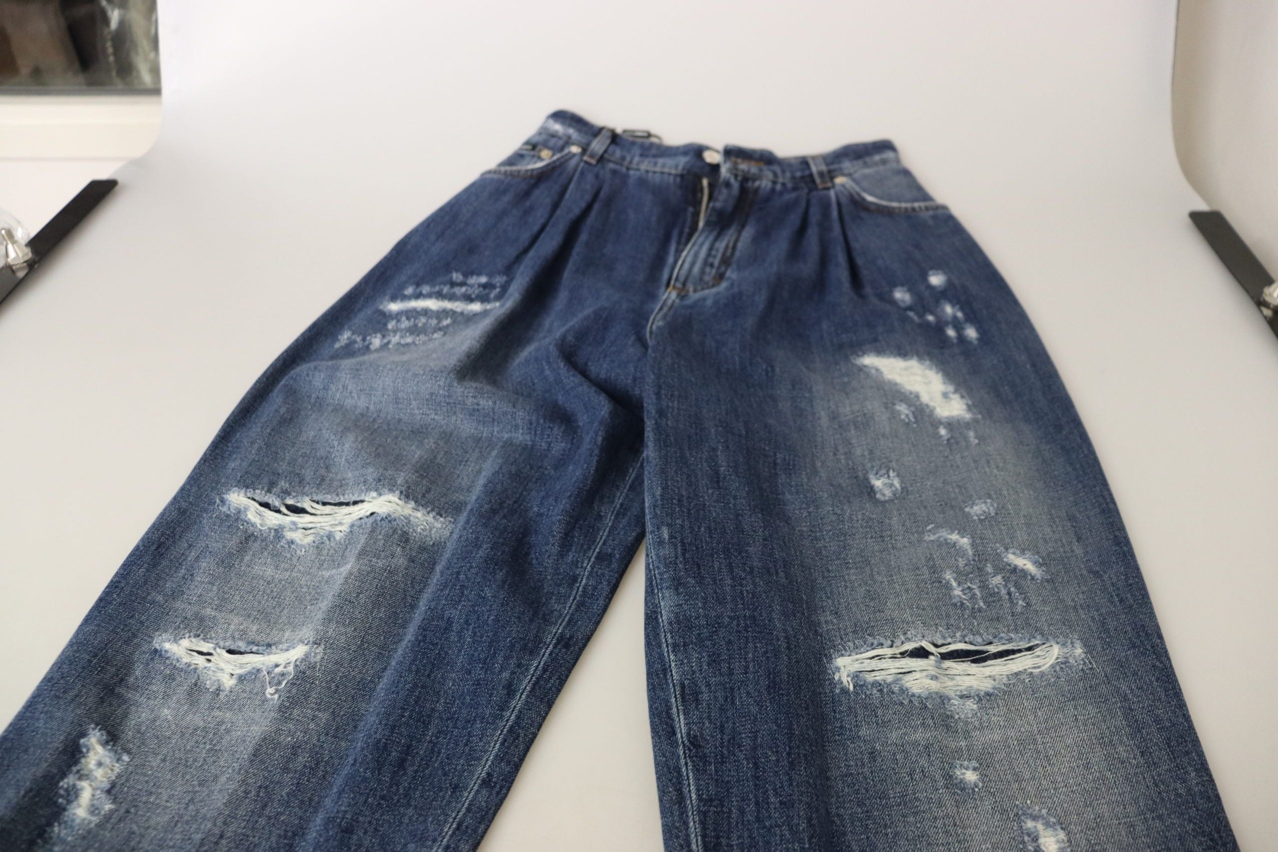 Dolce &amp; Gabbana High Waist Skinny Denim Jeans - Schickes Blau verwaschen